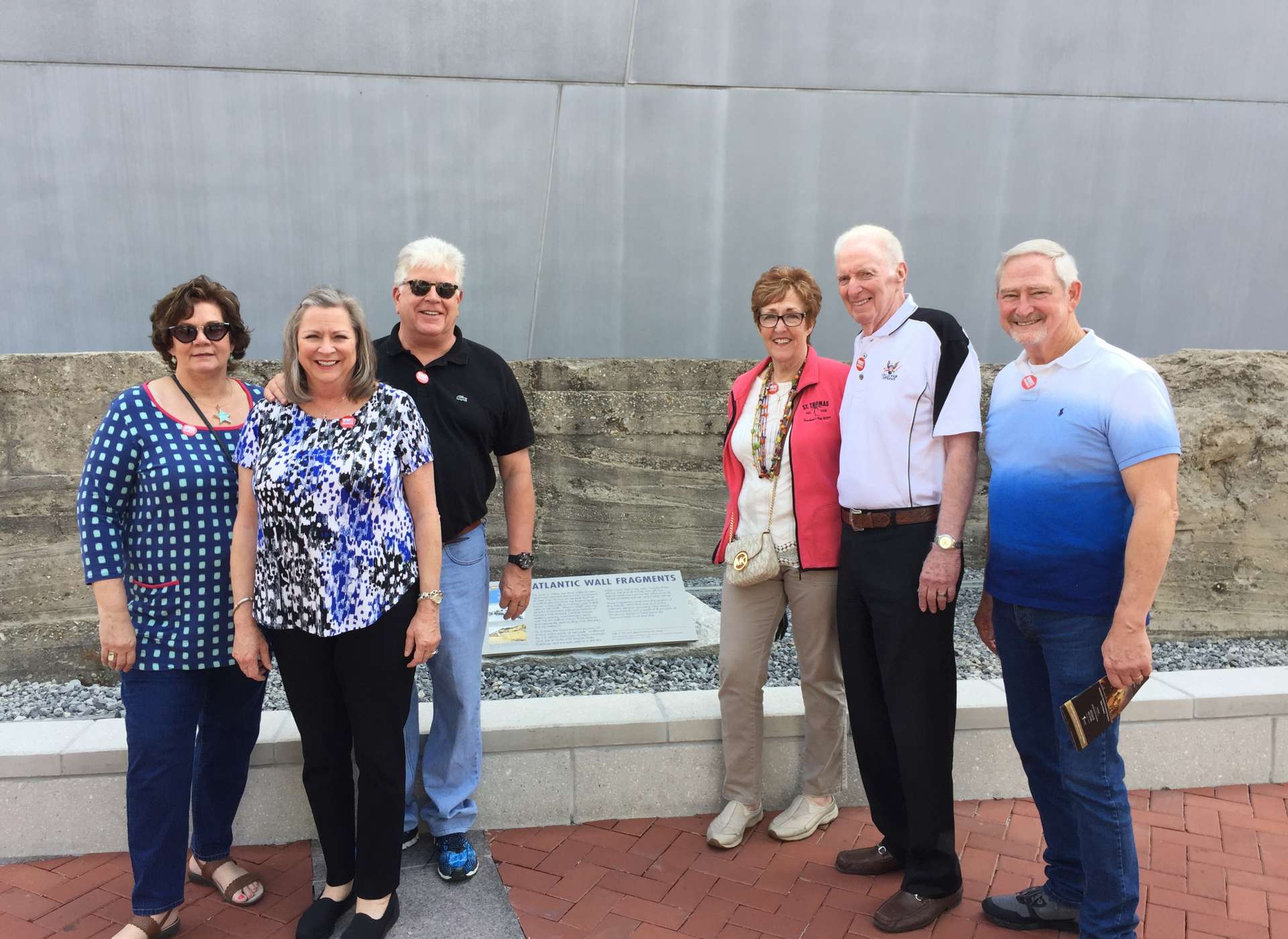 Patriots Circle members at Atlantic Wall