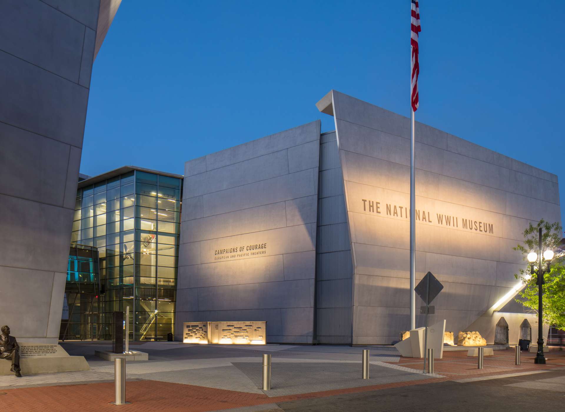 Founders Plaza at Night