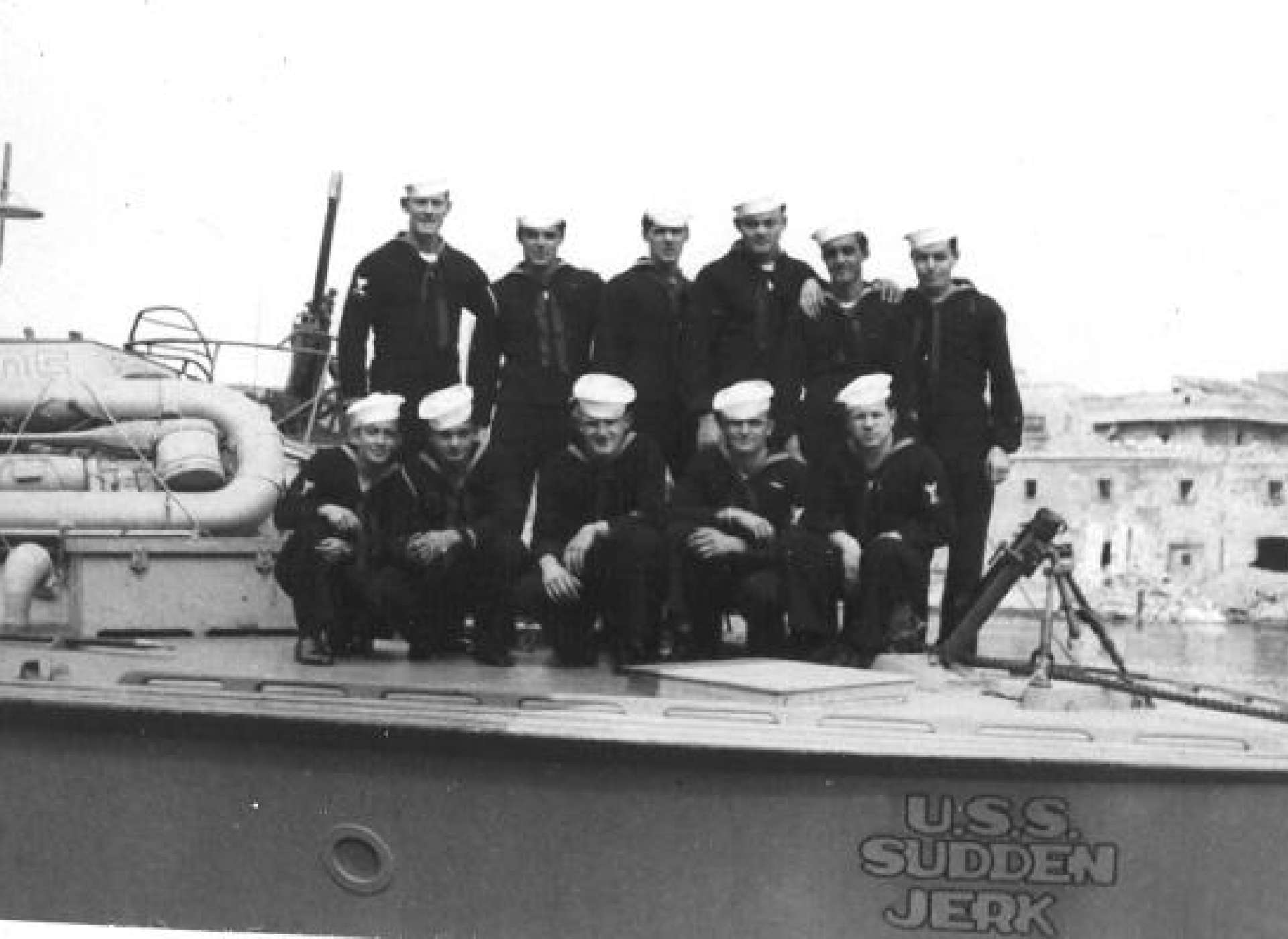 PT-305: A service-era photo showing one of the custom portholes.