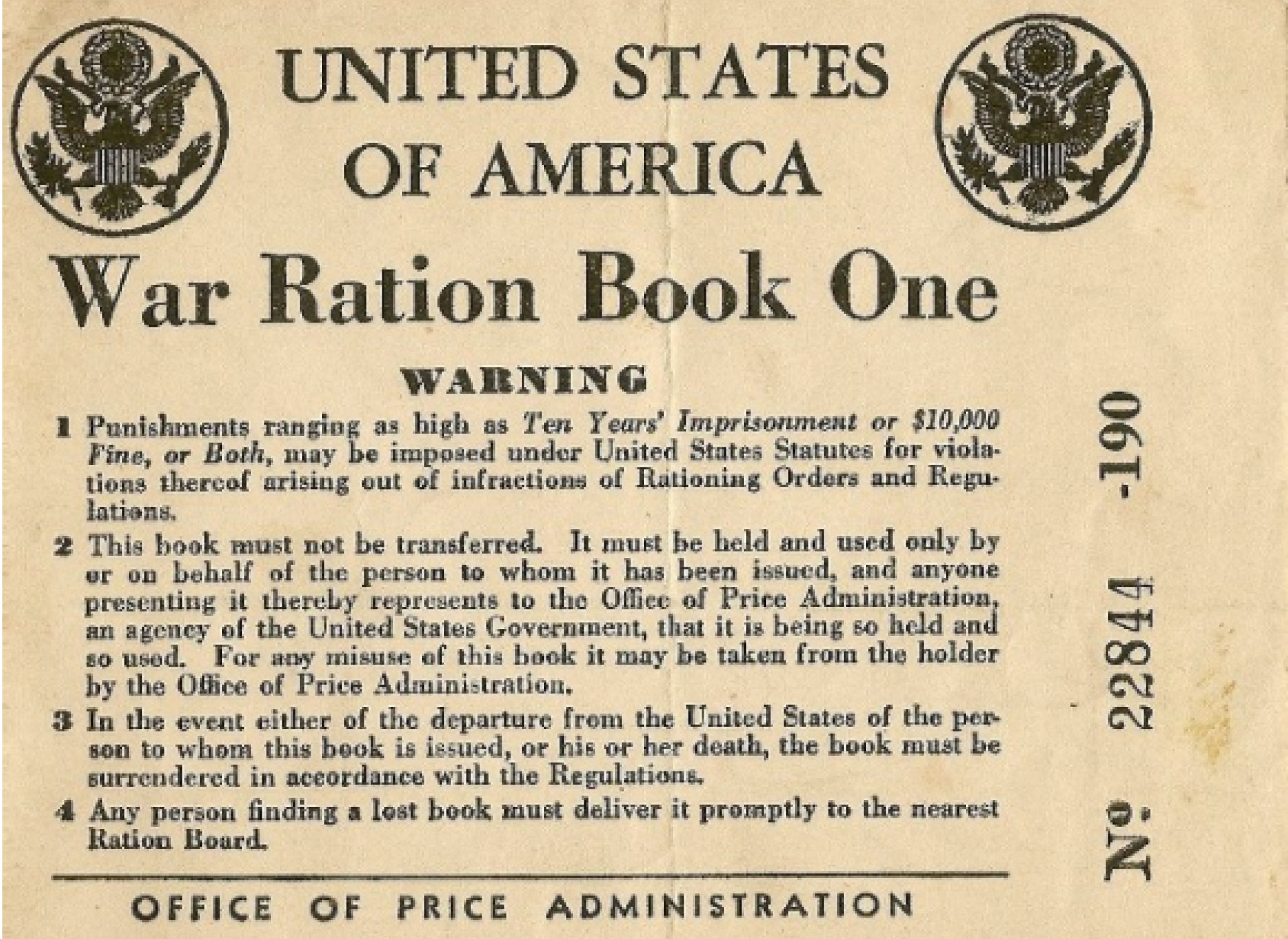 Image result for images US ration book