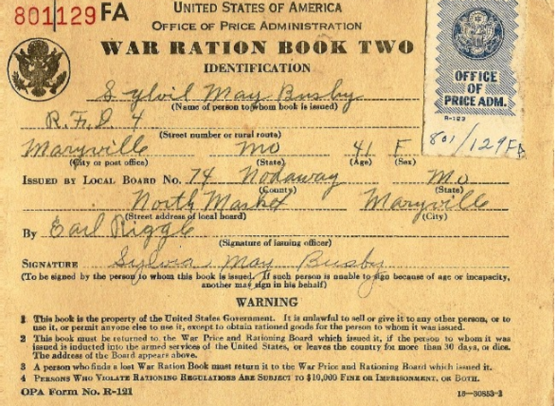 ration books during world war ii