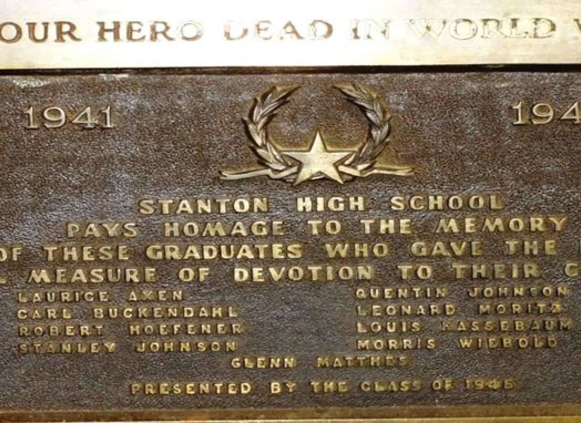 Stanton plaque 