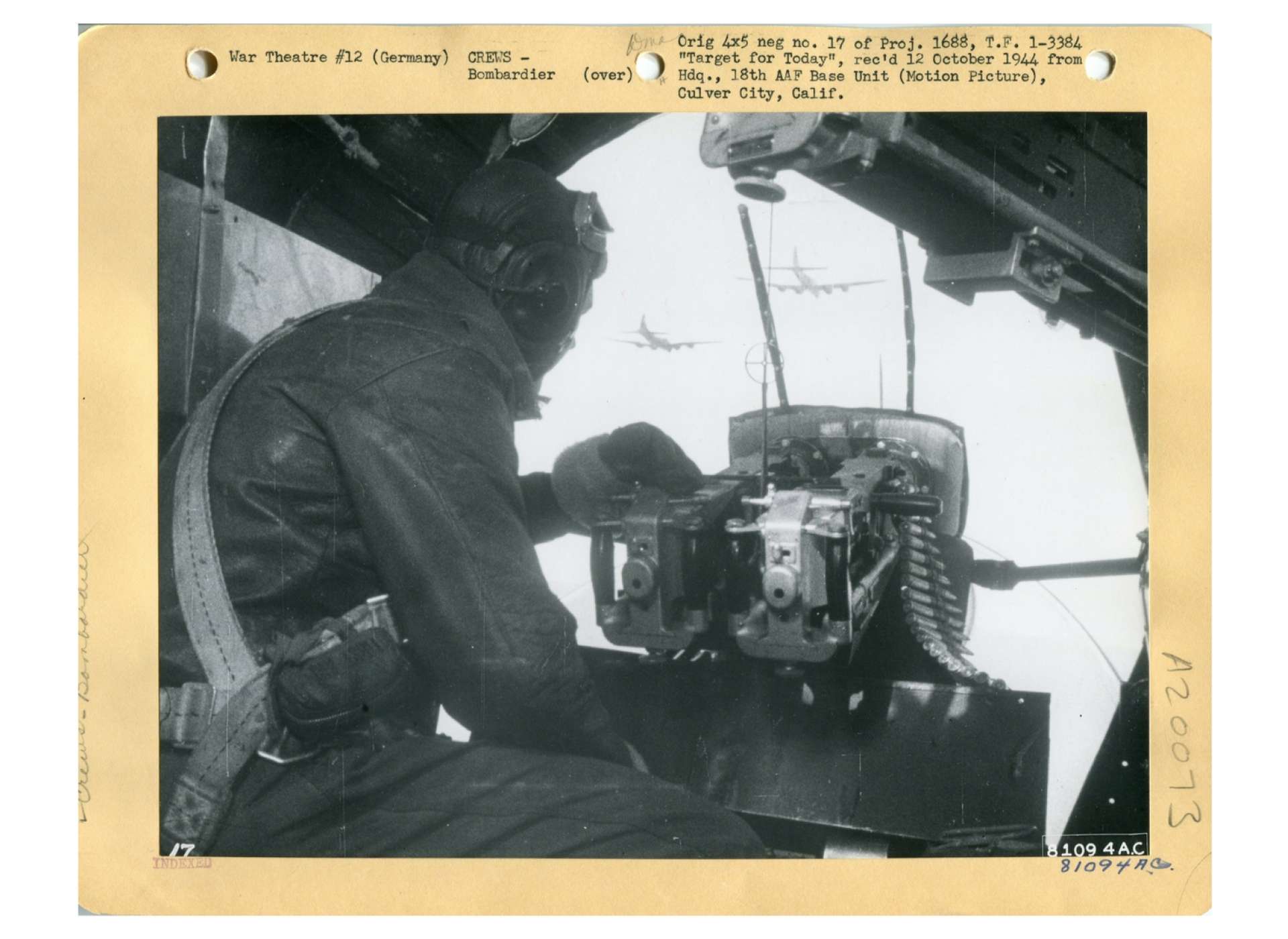 bombardier on B-17F