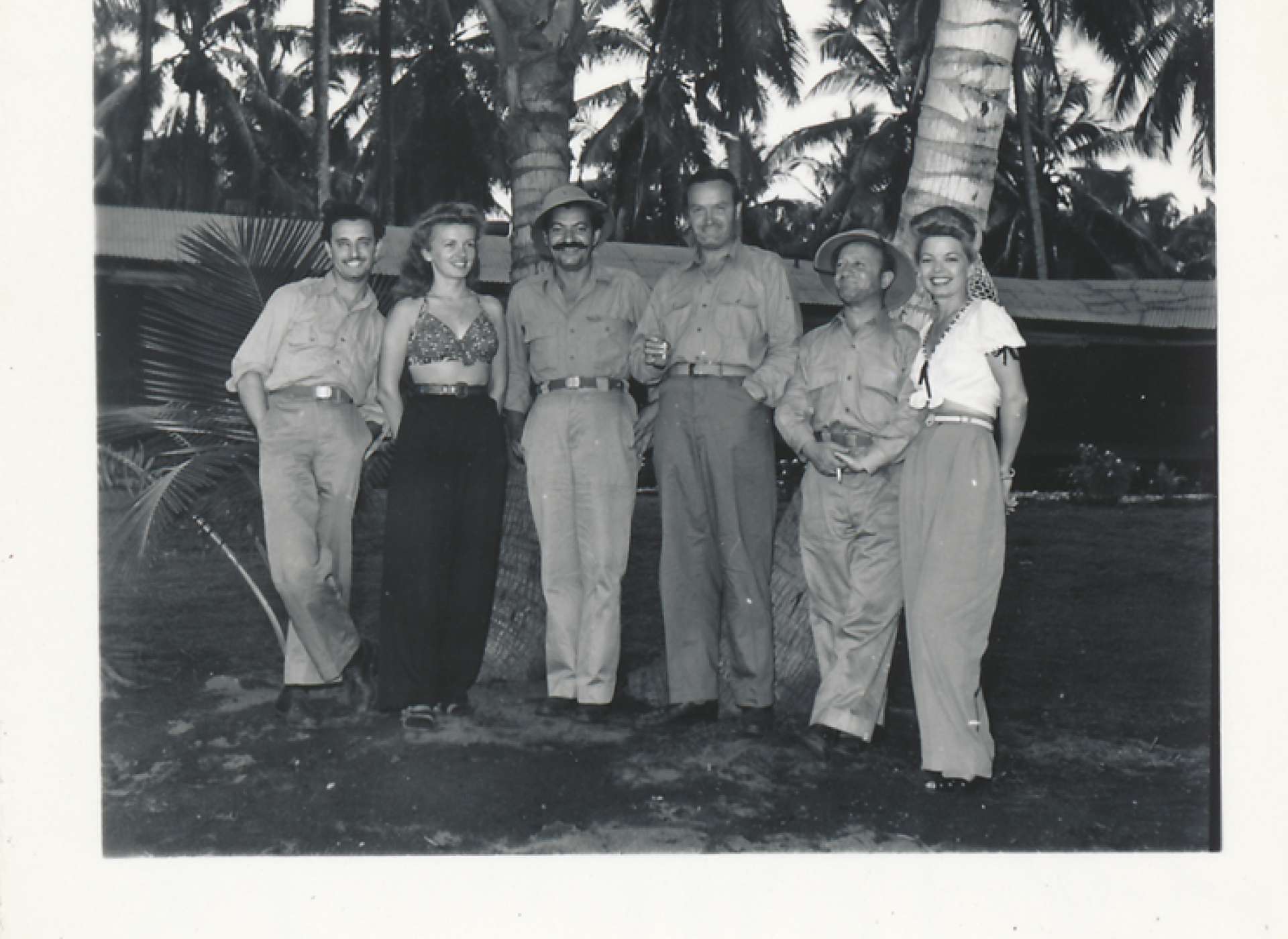 Hope and troupe on Guadalcanal in 1944