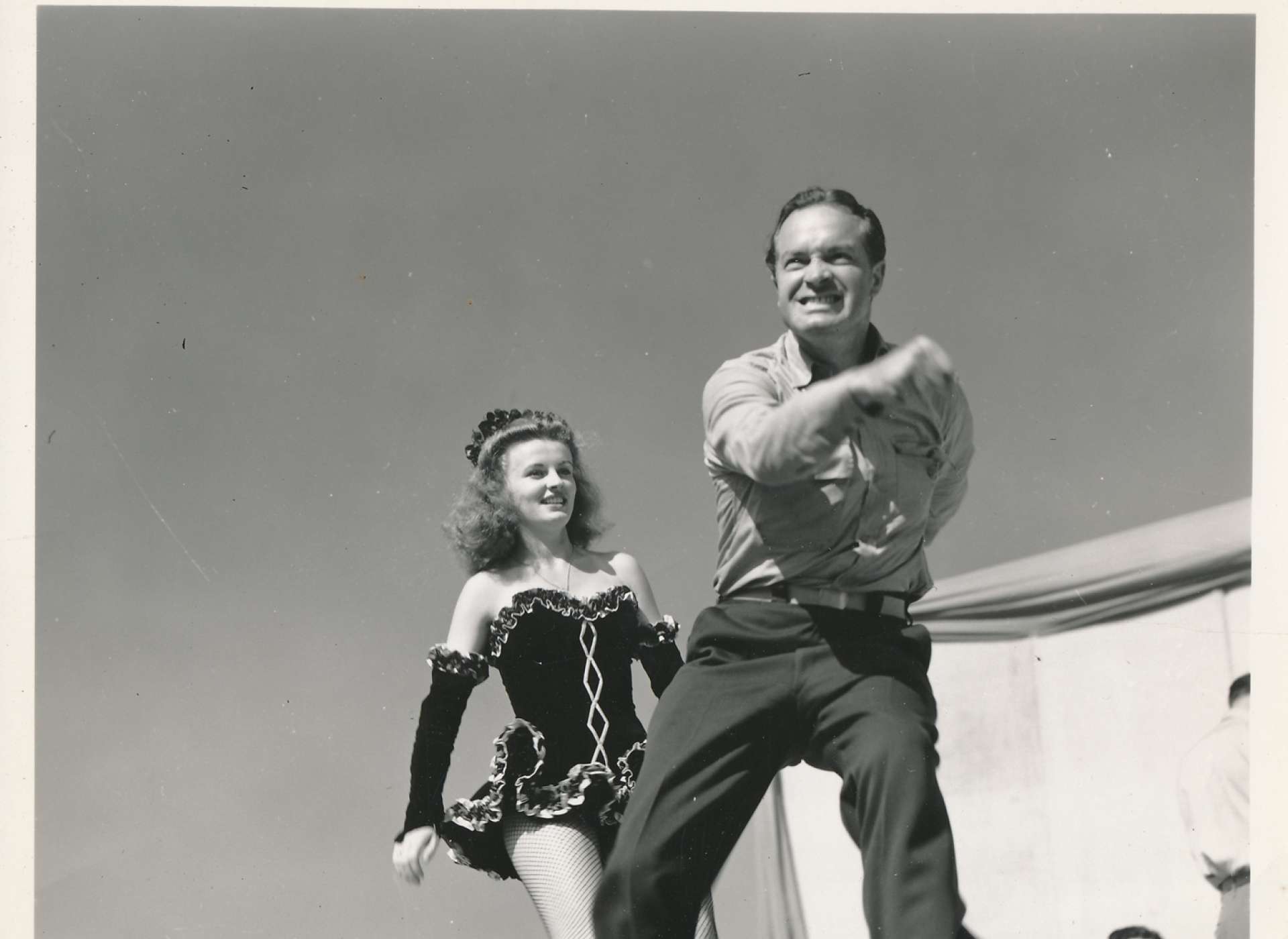 Bob Hope performing with Patty Thomas