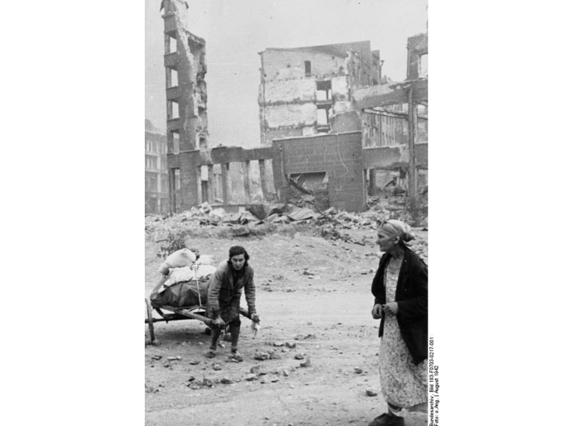 Stalingrad ruins.