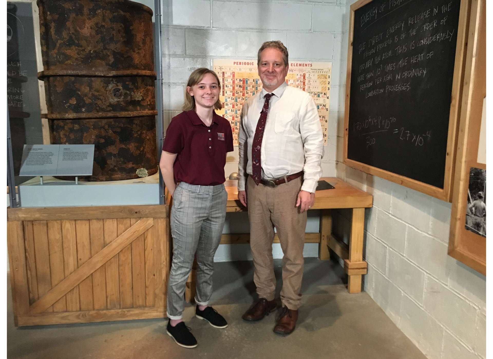 STEM specialist Rob Wallace reviews the early history of nuclear science with student reporter Julia.