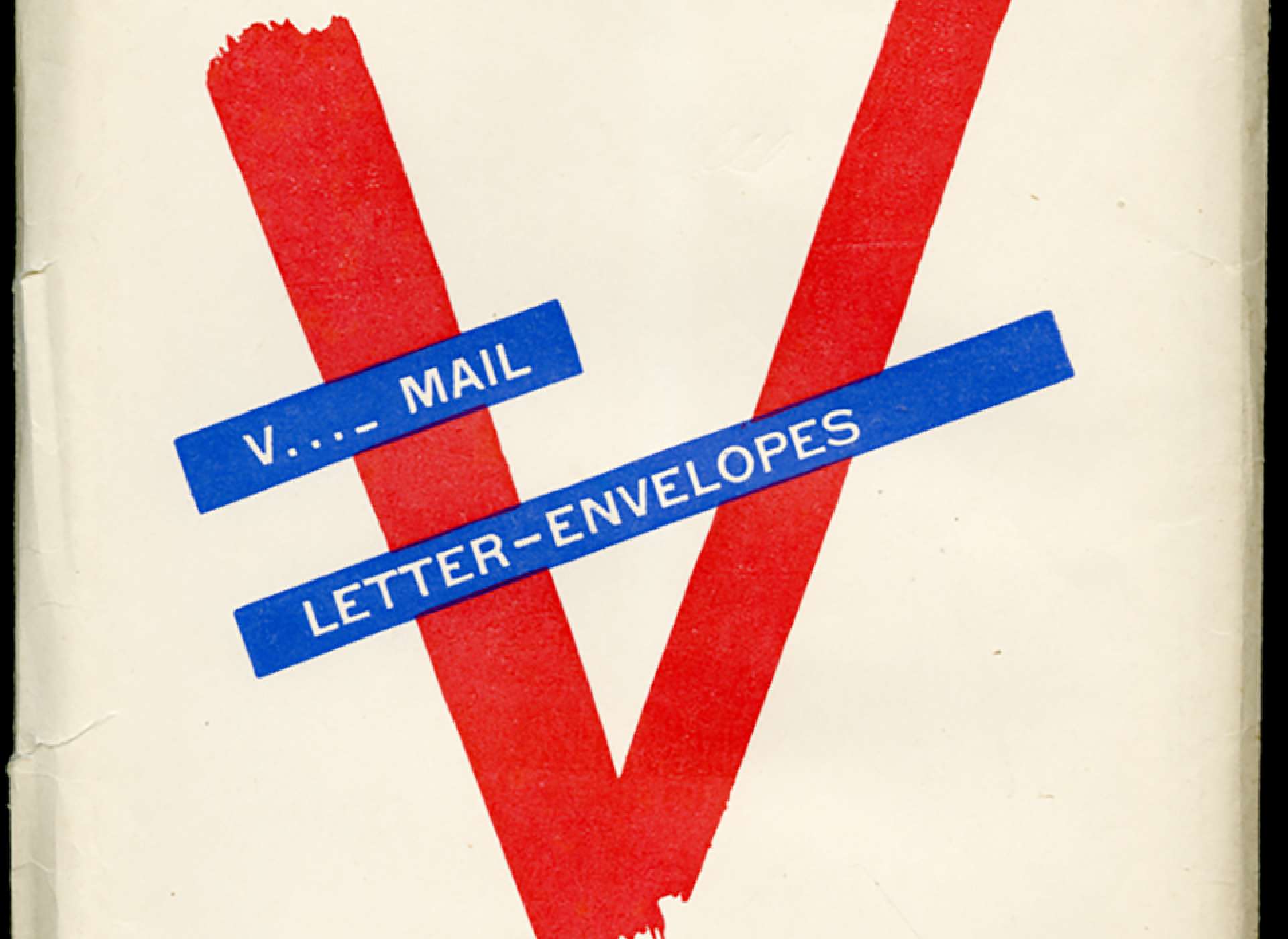 Commercially-available packet of V-mail stationary. Gift of Frank Arian, MD, 2009.451.068