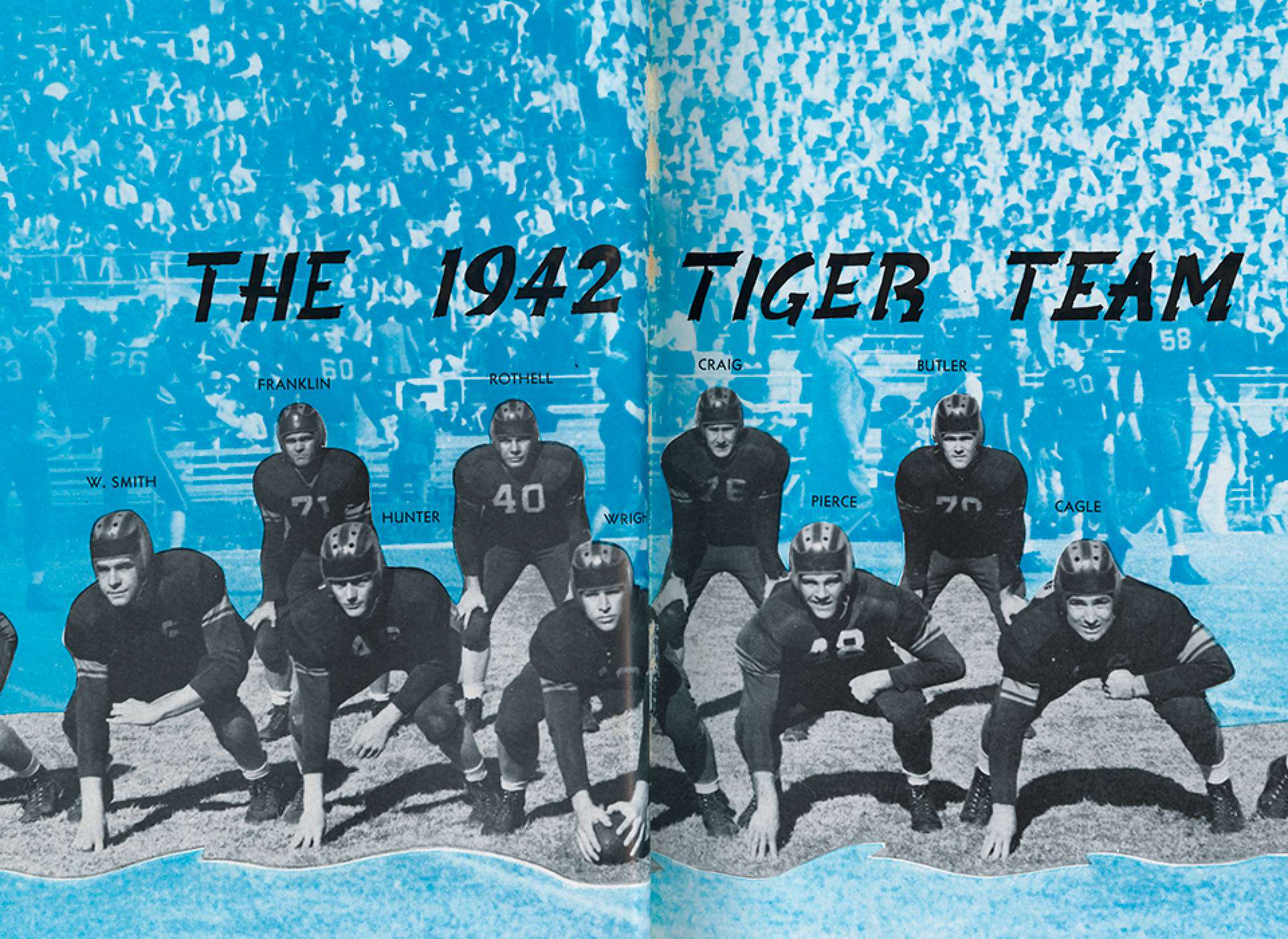 1942 Clemson Tiger Offensive Linemen