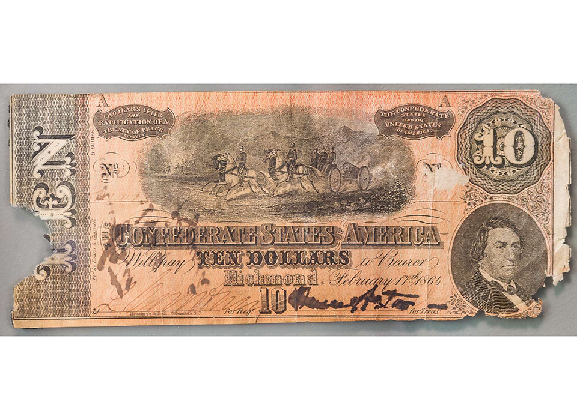 Confederate dollar bill