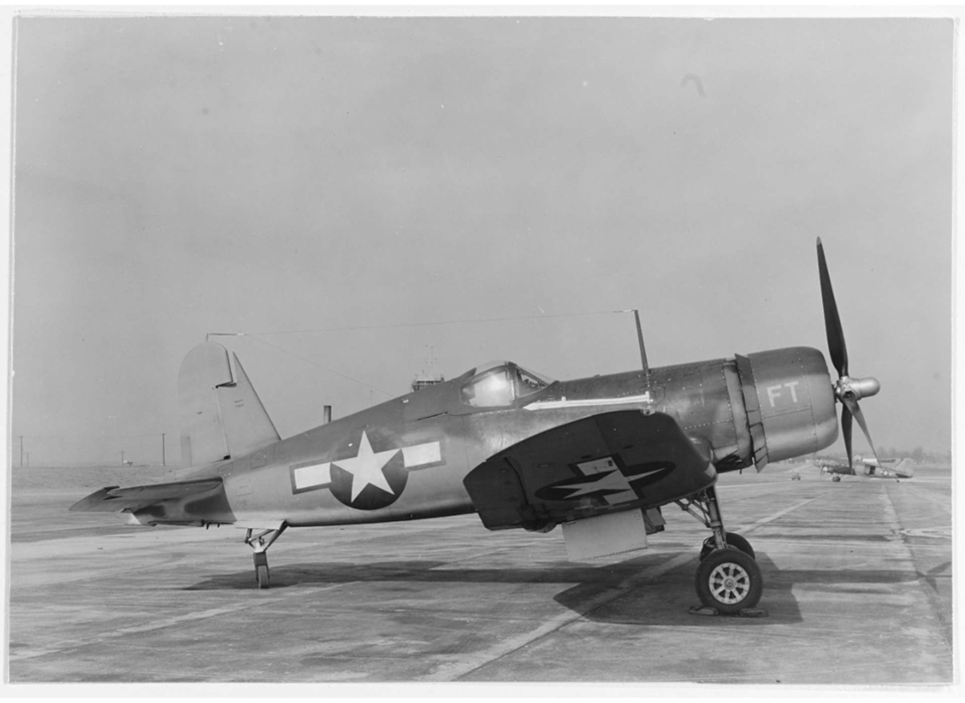 F4U-1 Corsair at Naval Air Station Patuxent River in Maryland. Courtesy Naval History and Heritage Command.