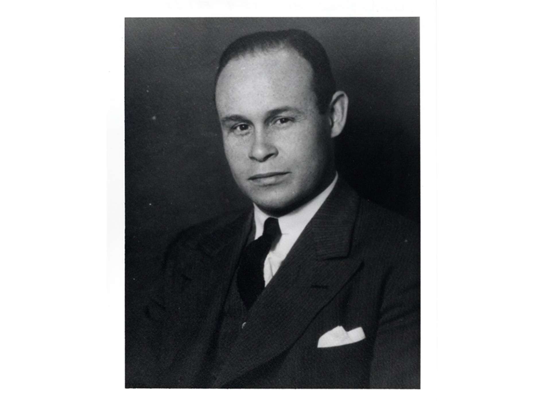 A portrait of Charles Drew in 1949; Howard University, Charles R. Drew Papers.
