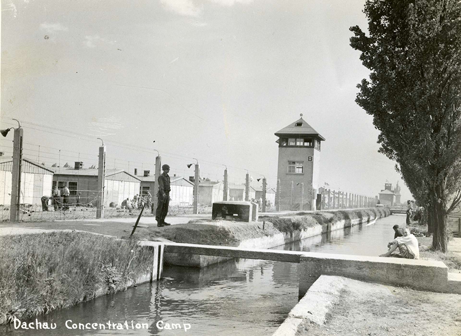 Dachau concentration camp after liberation