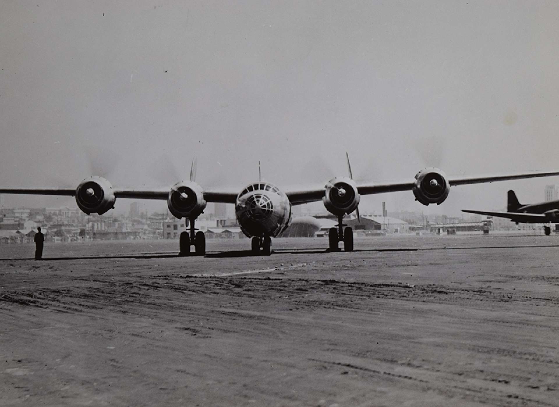 XB-32 Test Flight National Archives Photo