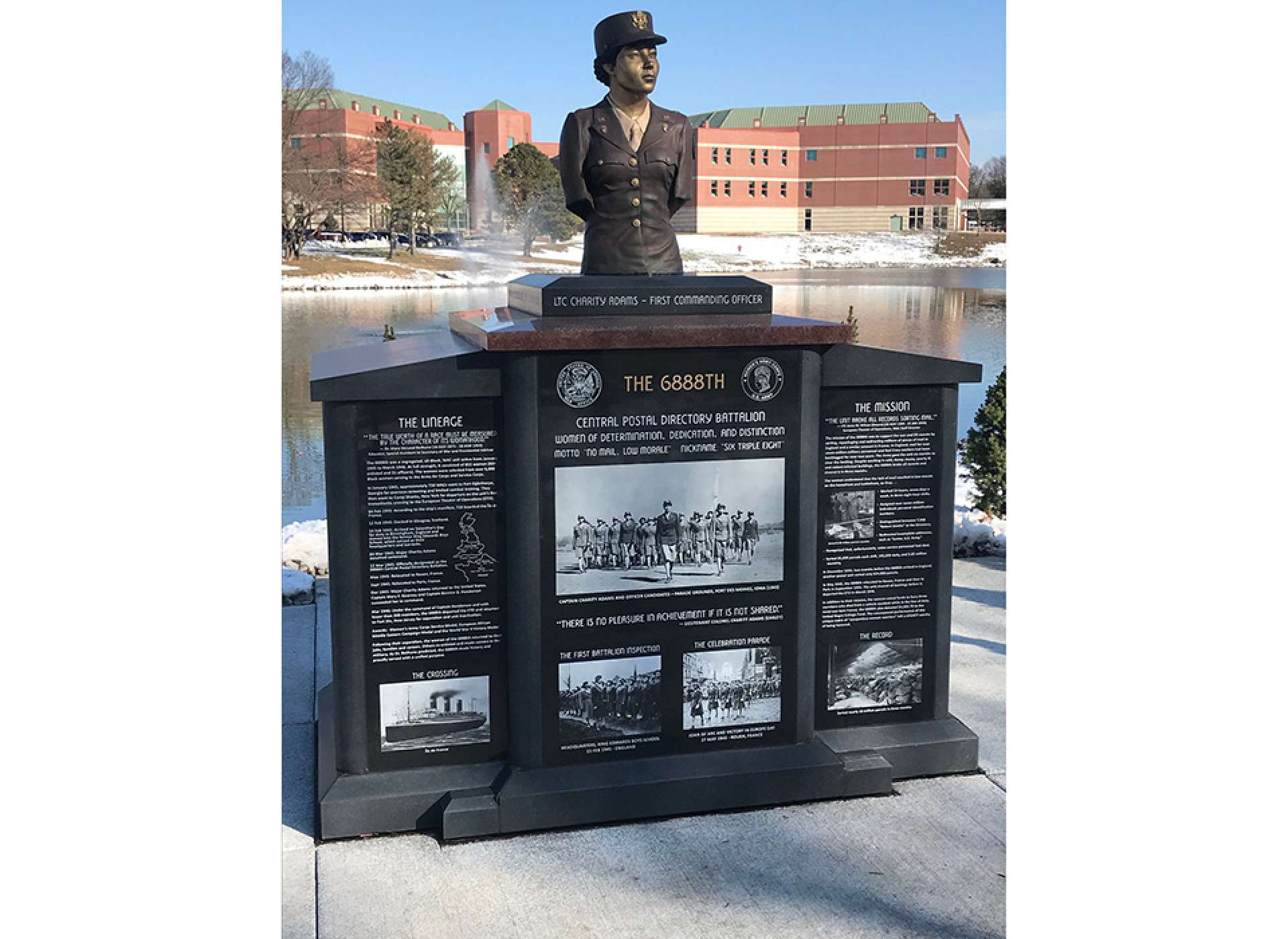 6888th monument at Buffalo Soldiers Park, Fort Leavenworth, Kansas