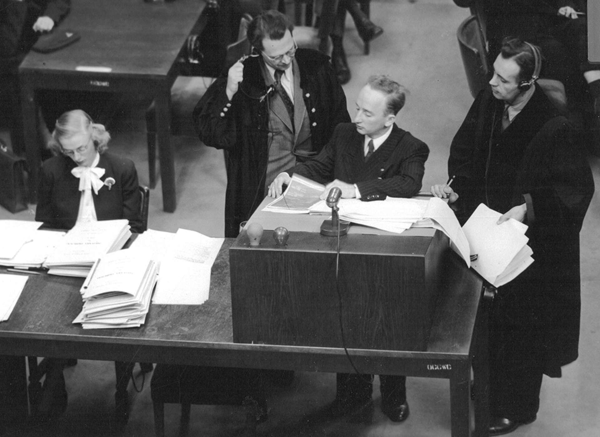Benjamin F. Ferencz at Case 9 (Einsatzgruppen Trial) - National Archives