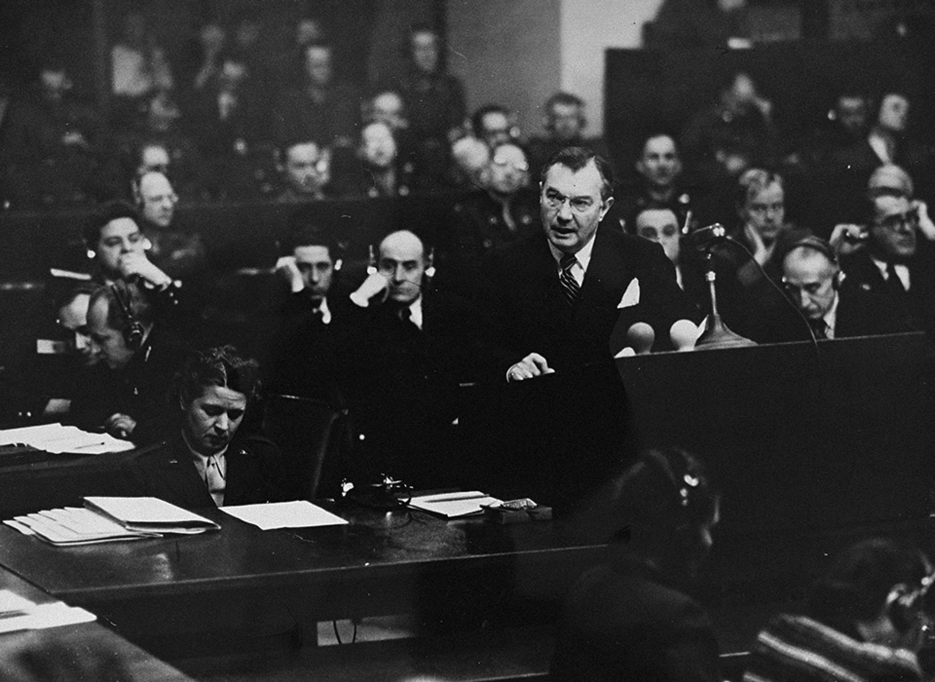 Justice Robert Jackson at the Nuremberg Trial