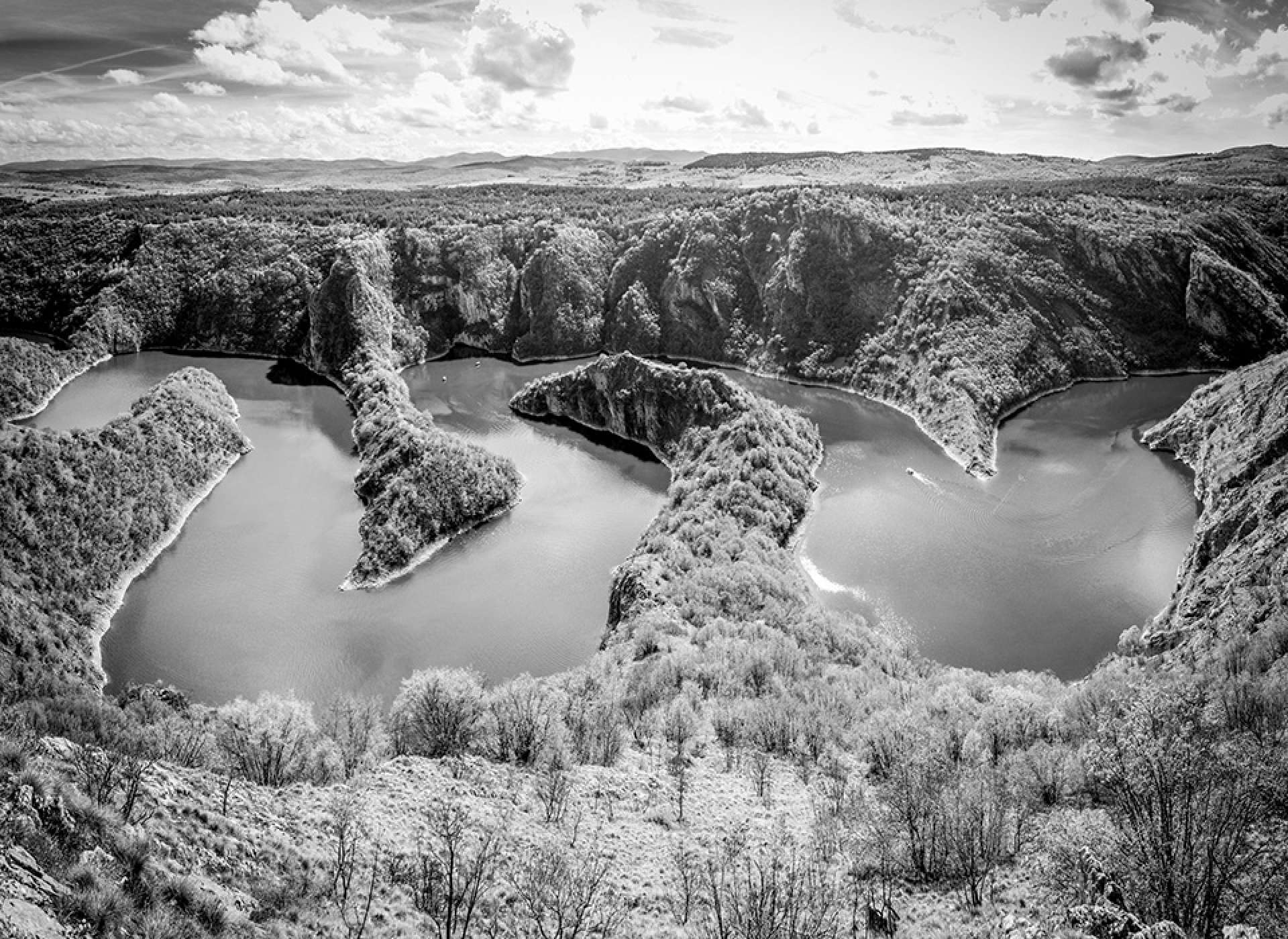 Mountains and the Uvac River, outside of Užice, Serbia