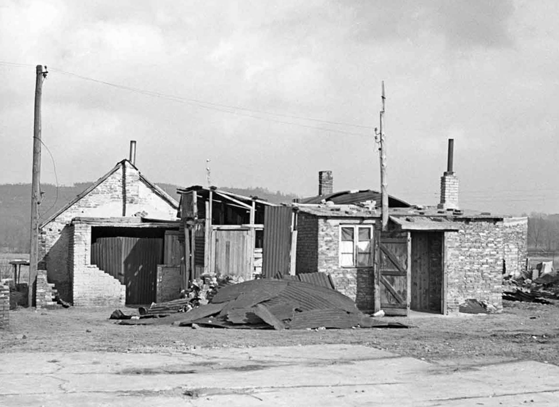 The Papenhütte settlement in Osnabrück ca. 1955. Courtesy of the Lower Saxony State Archives.