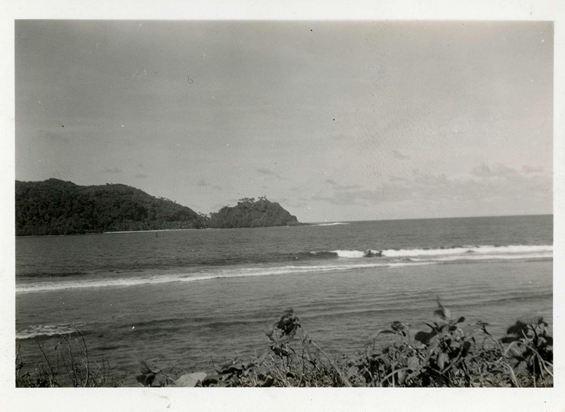 A view across a bay to a cove, Hawaii, July 1941