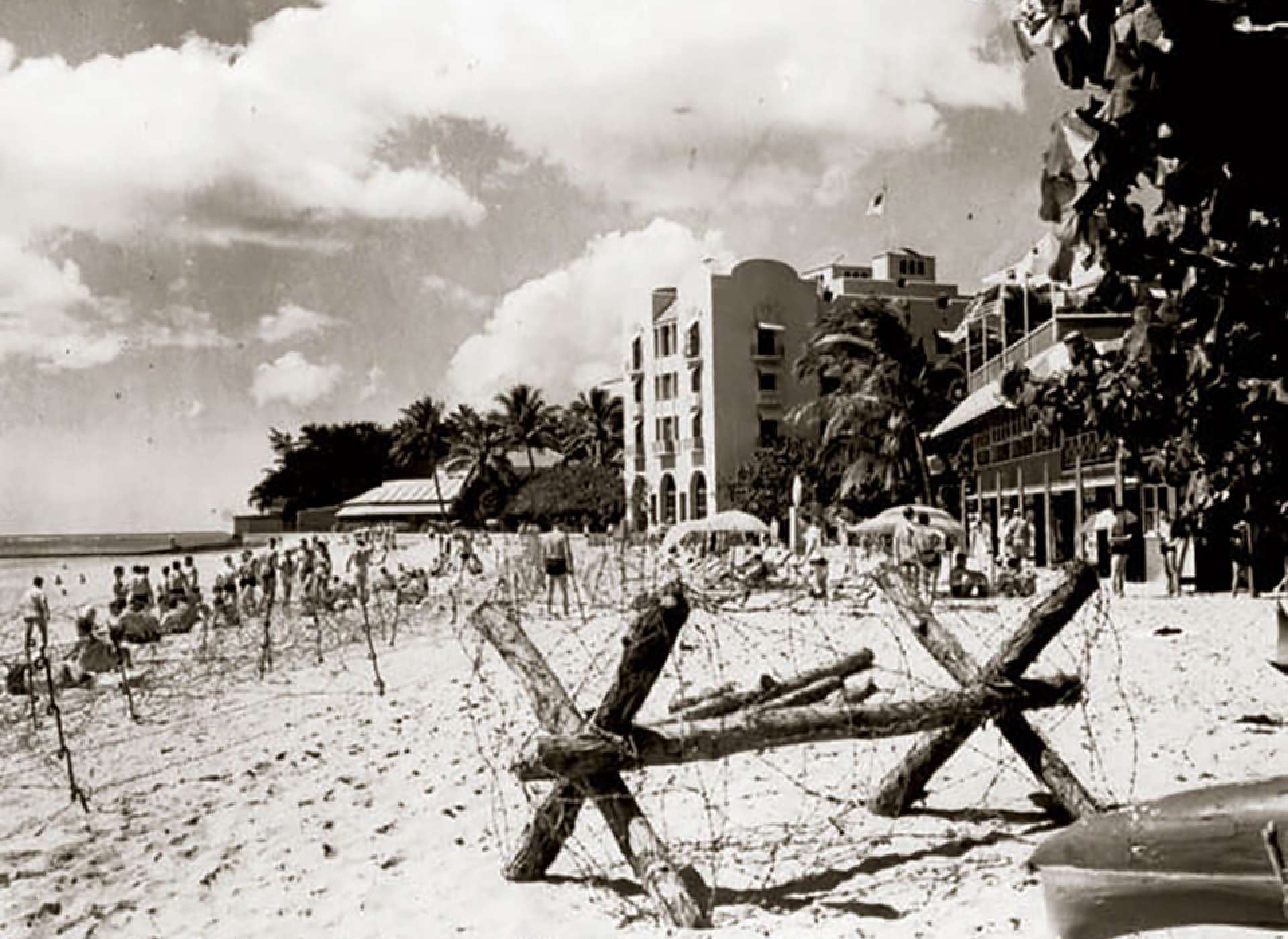 Barbed Wire on Waikiki Beach