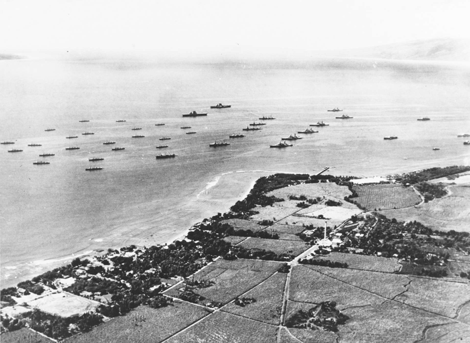 US Pacific Fleet anchored at Lahaina