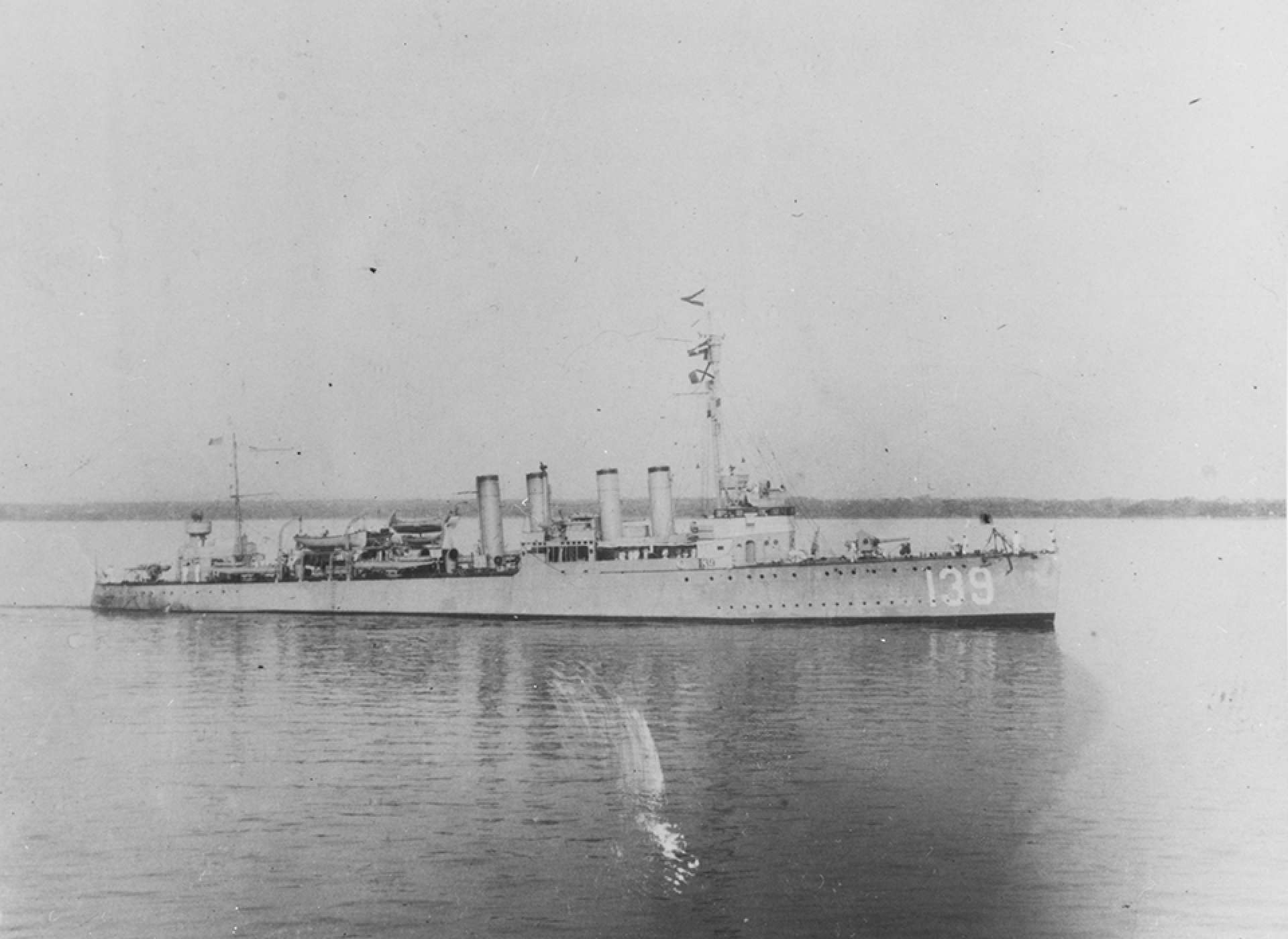 USS Ward in 1919