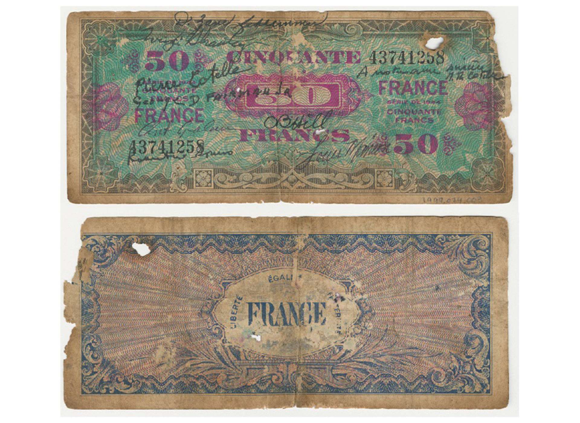 Dr. Schlemmer fifty-franc note