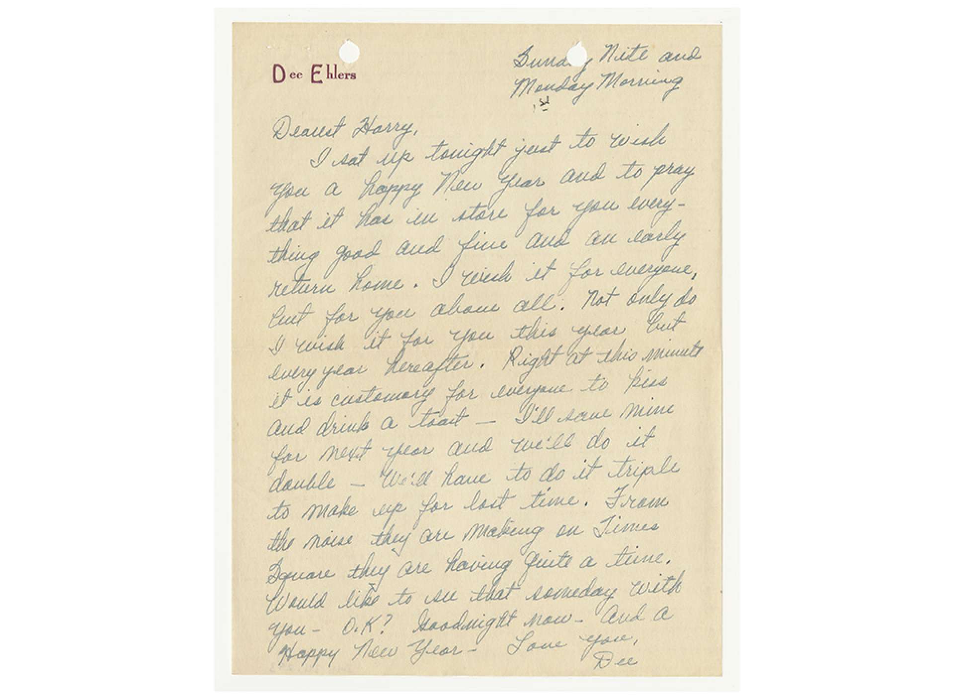 WWII Letter