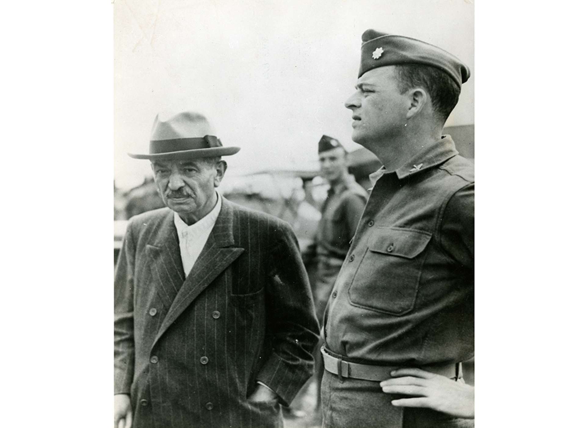 Former Vichy Premier Pierre Laval Surrenders to Americans 1945