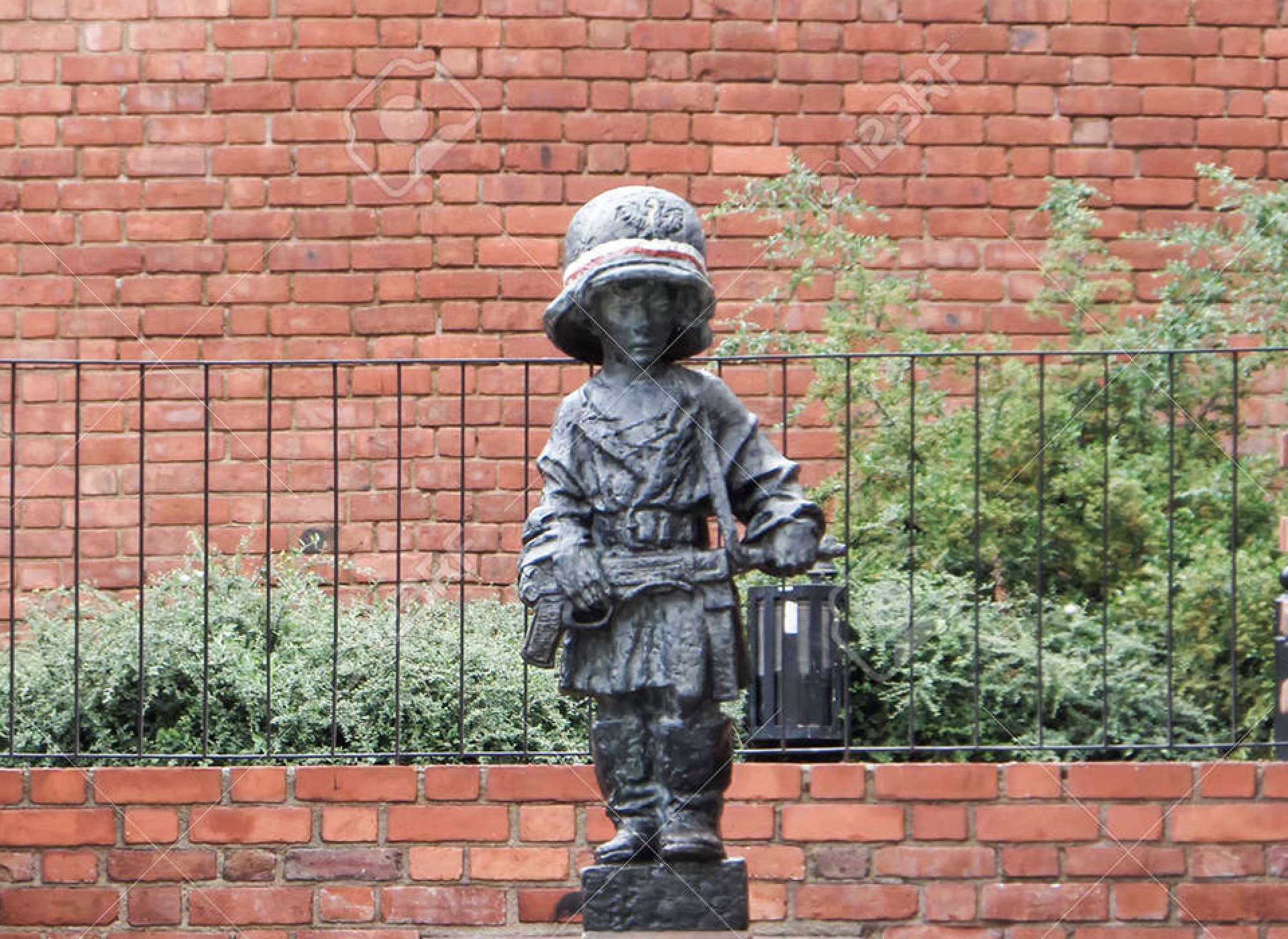 The Little Insurgent Monument located in Warsaw