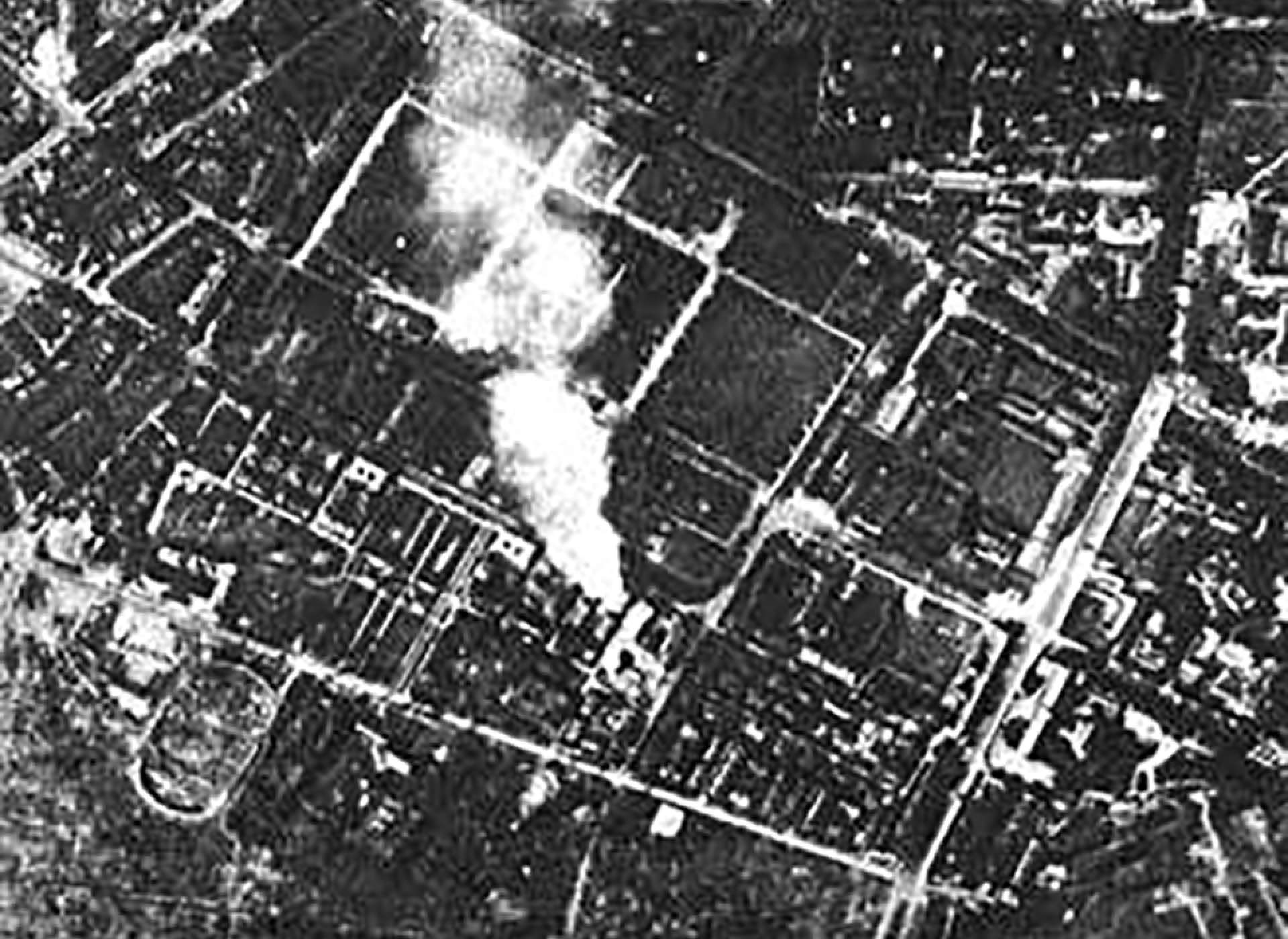 Warsaw Uprising aerial photo