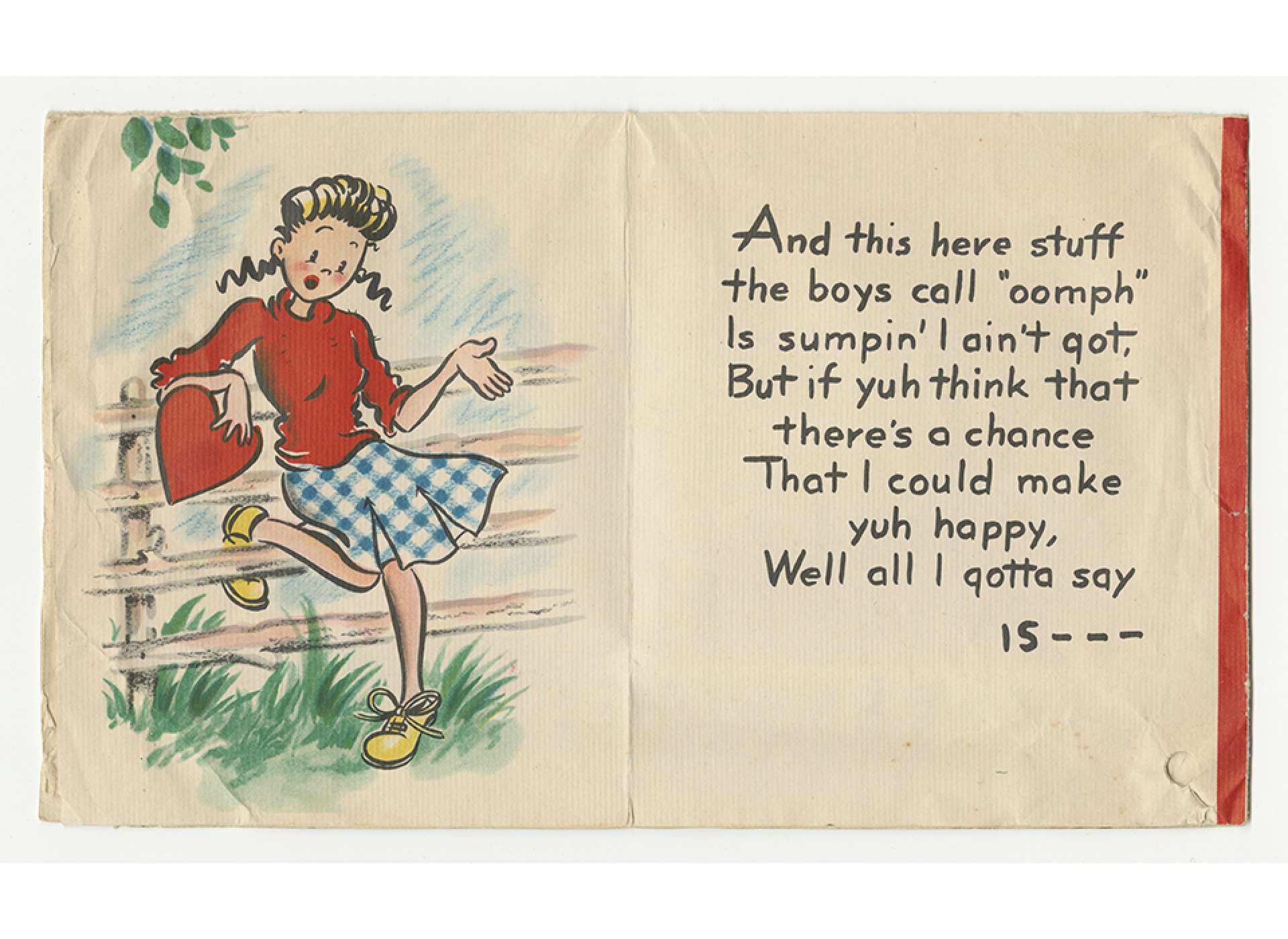 World War II Valentines Letter