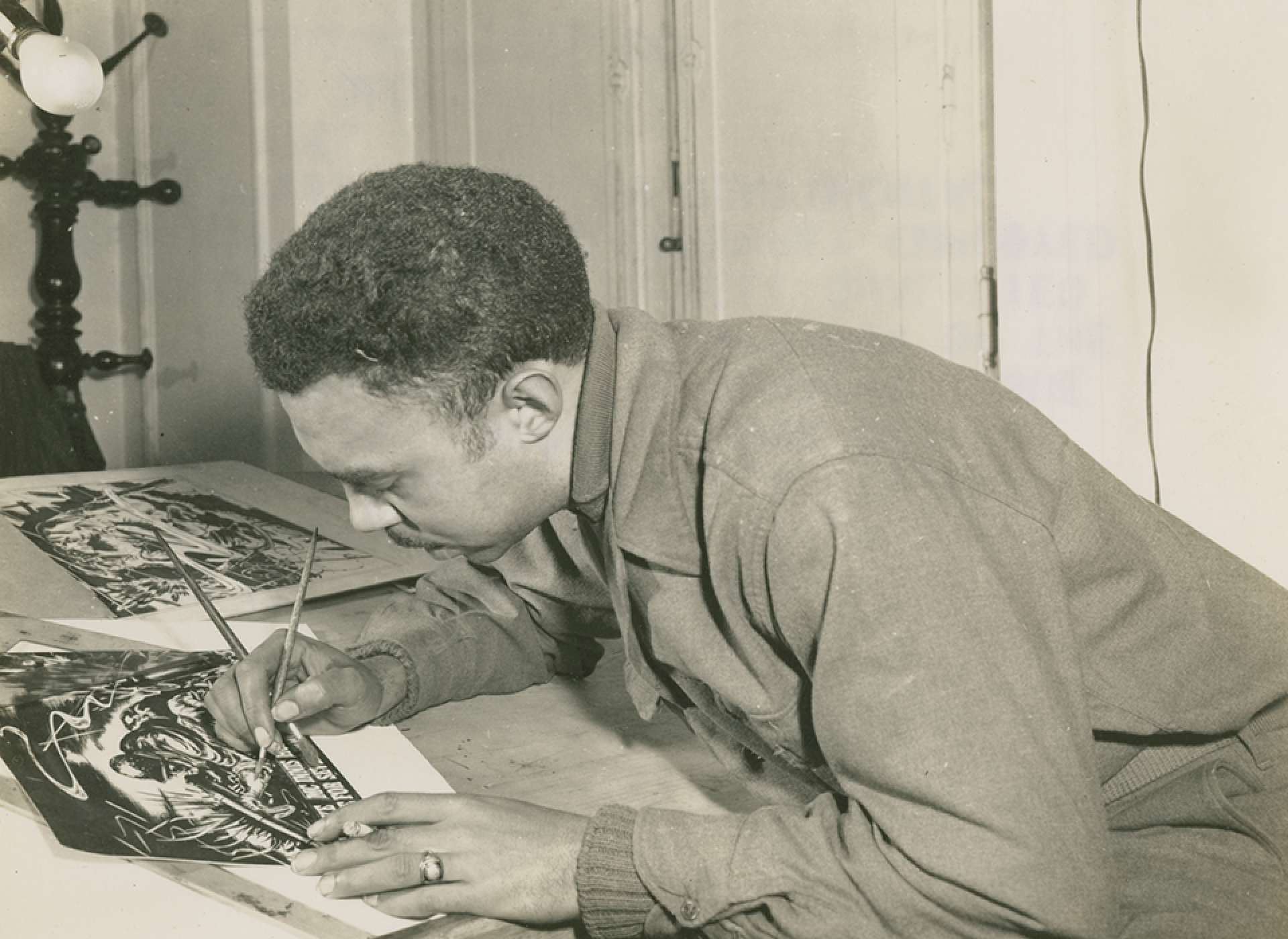 93nd Infantry Buffalo Newspaper Artist Ted Shearer