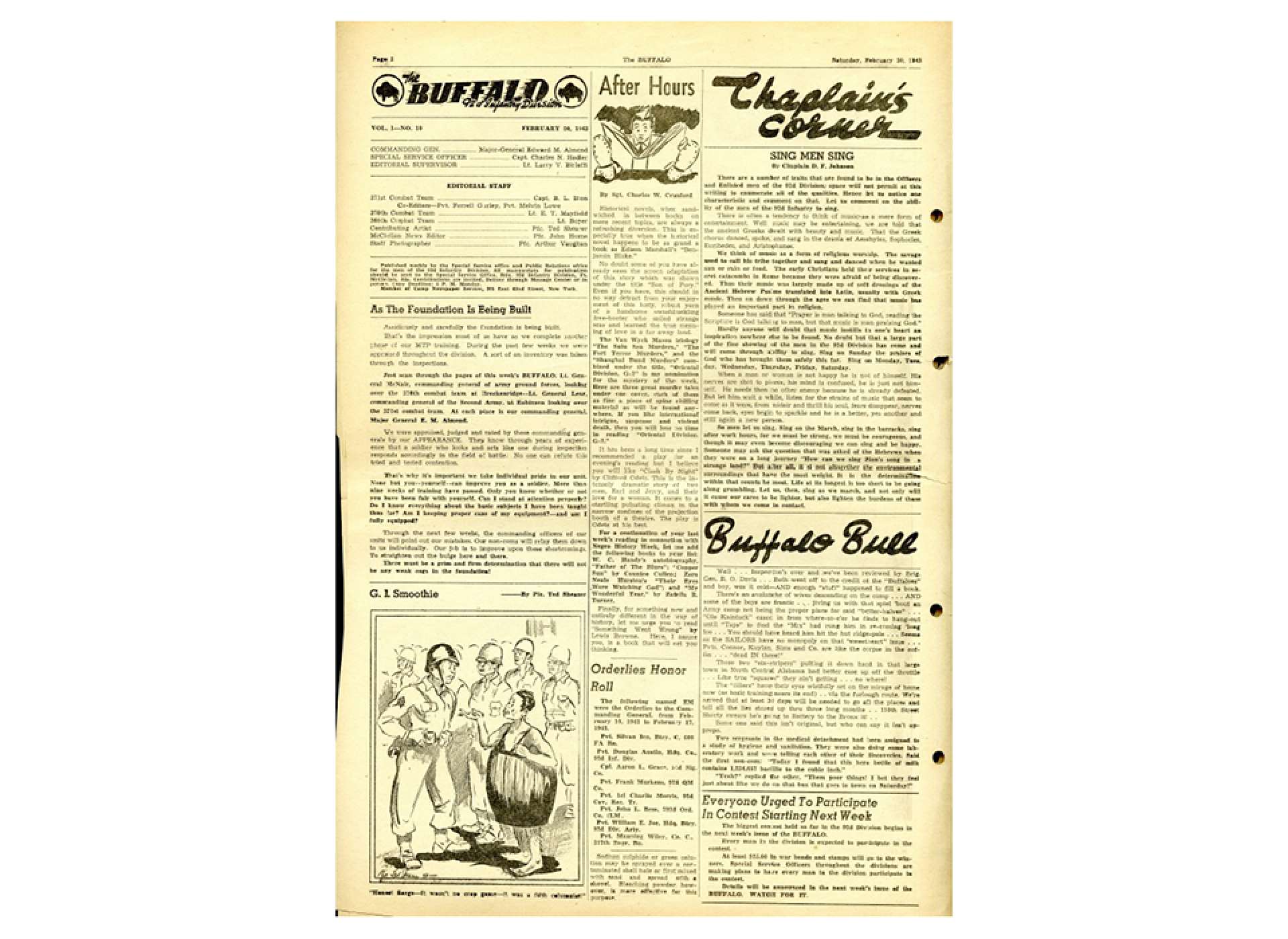 92nd Infantry Buffalo Newspaper