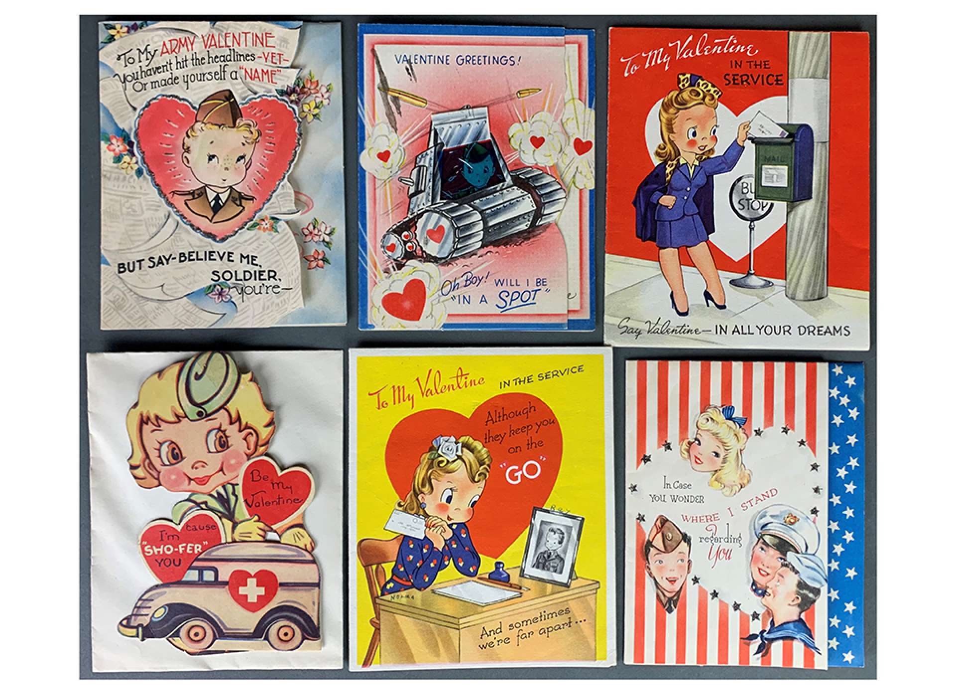 Valentines Cards World War II