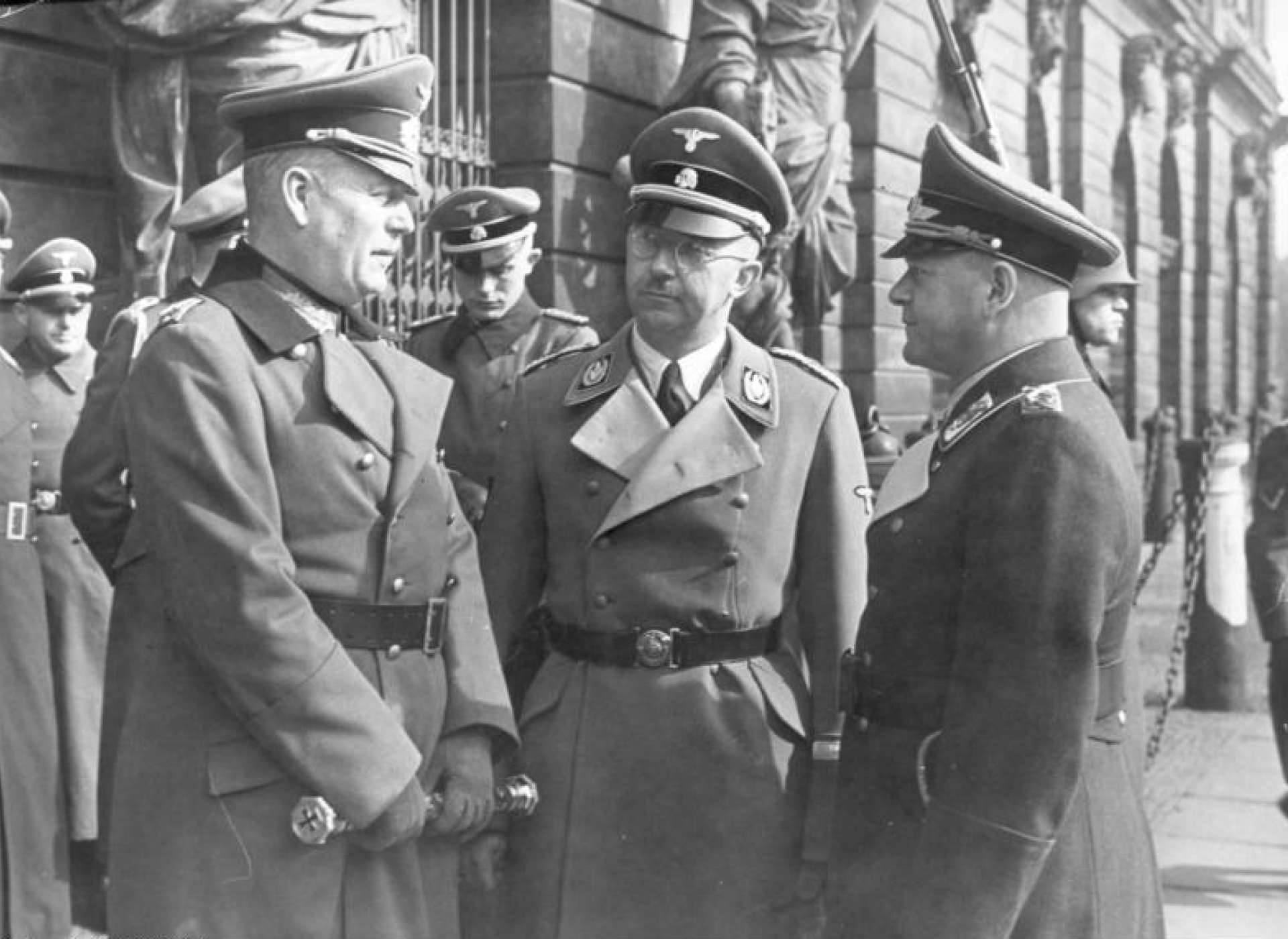Wilhelm Keitel, Heinrich Himmler, and Erhard Milch