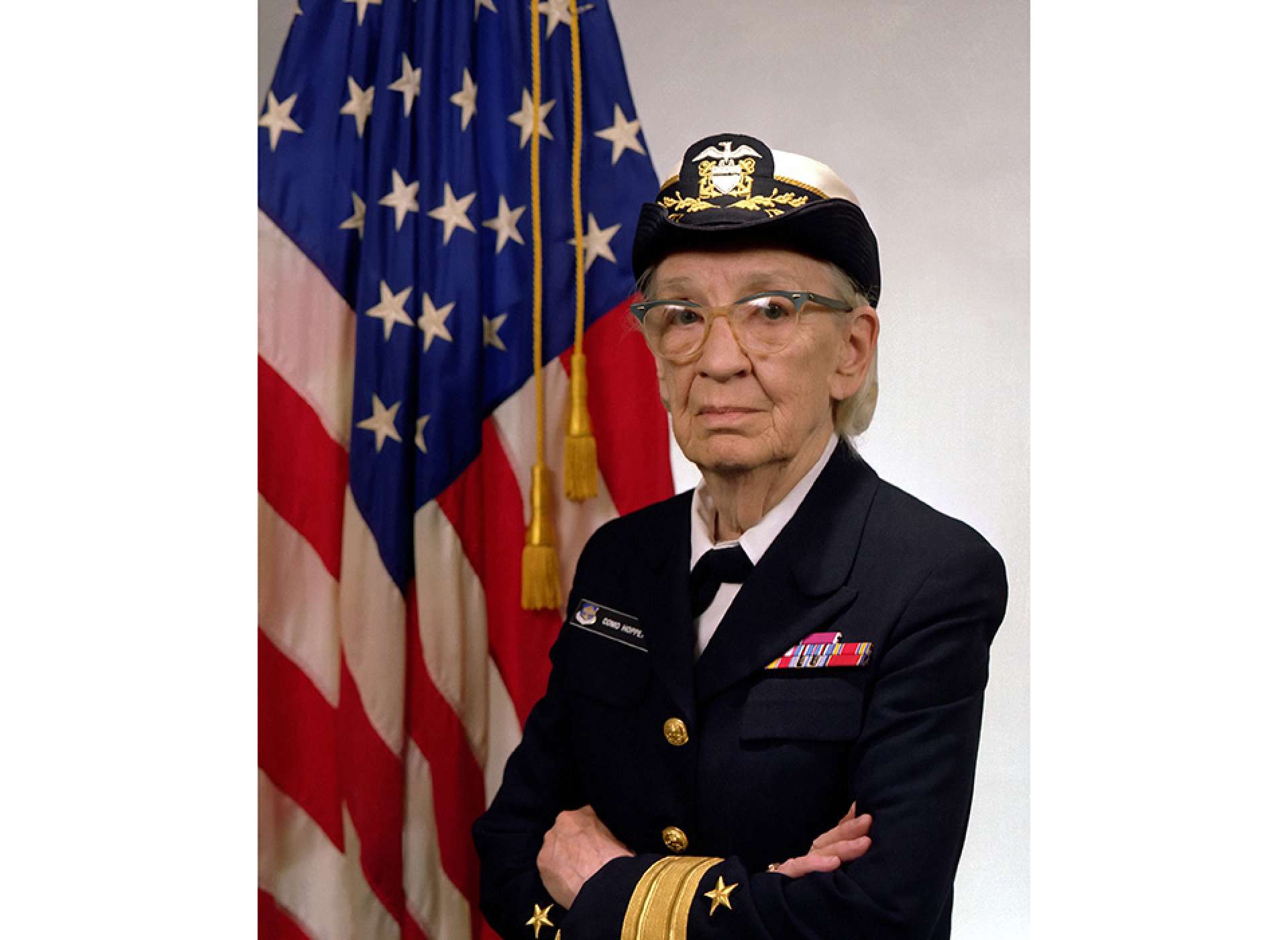 Commodore Grace Hopper’s Navy portrait from 1984