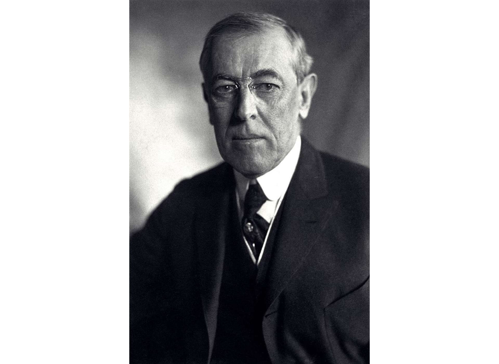 “Woodrow Wilson, President of the United States,” Harris &amp; Ewing, 1919, United States Library of Congress&#039;s Prints and Photographs division, digital ID cph.3f06247. 