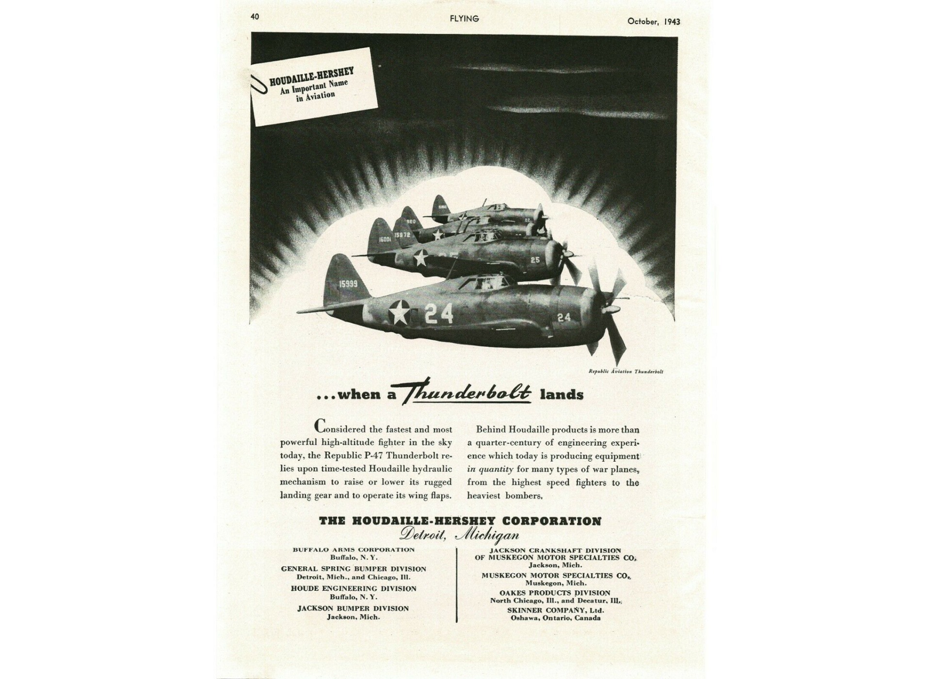 P-47 Advertisement