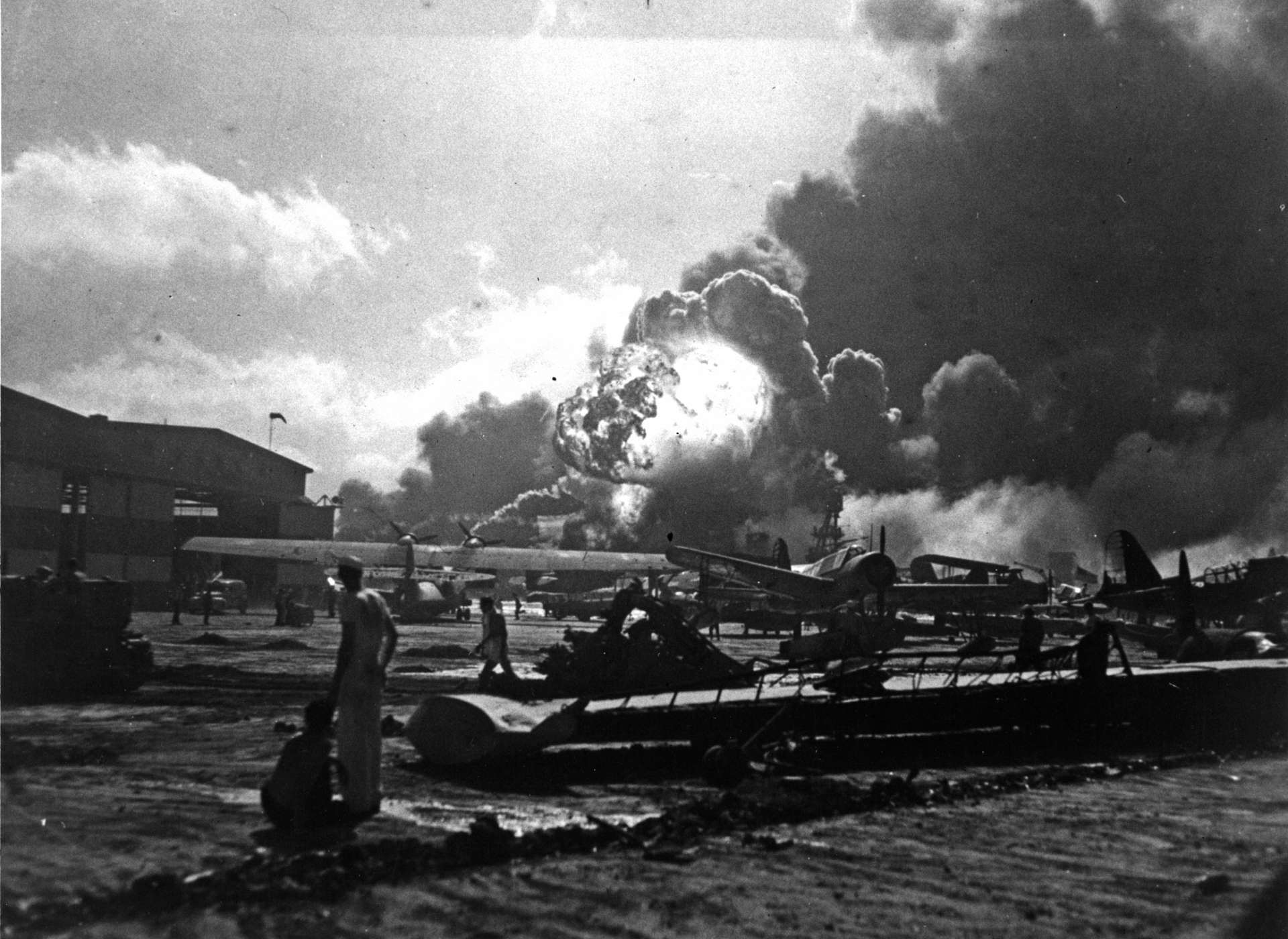 USS Shaw Explodes 