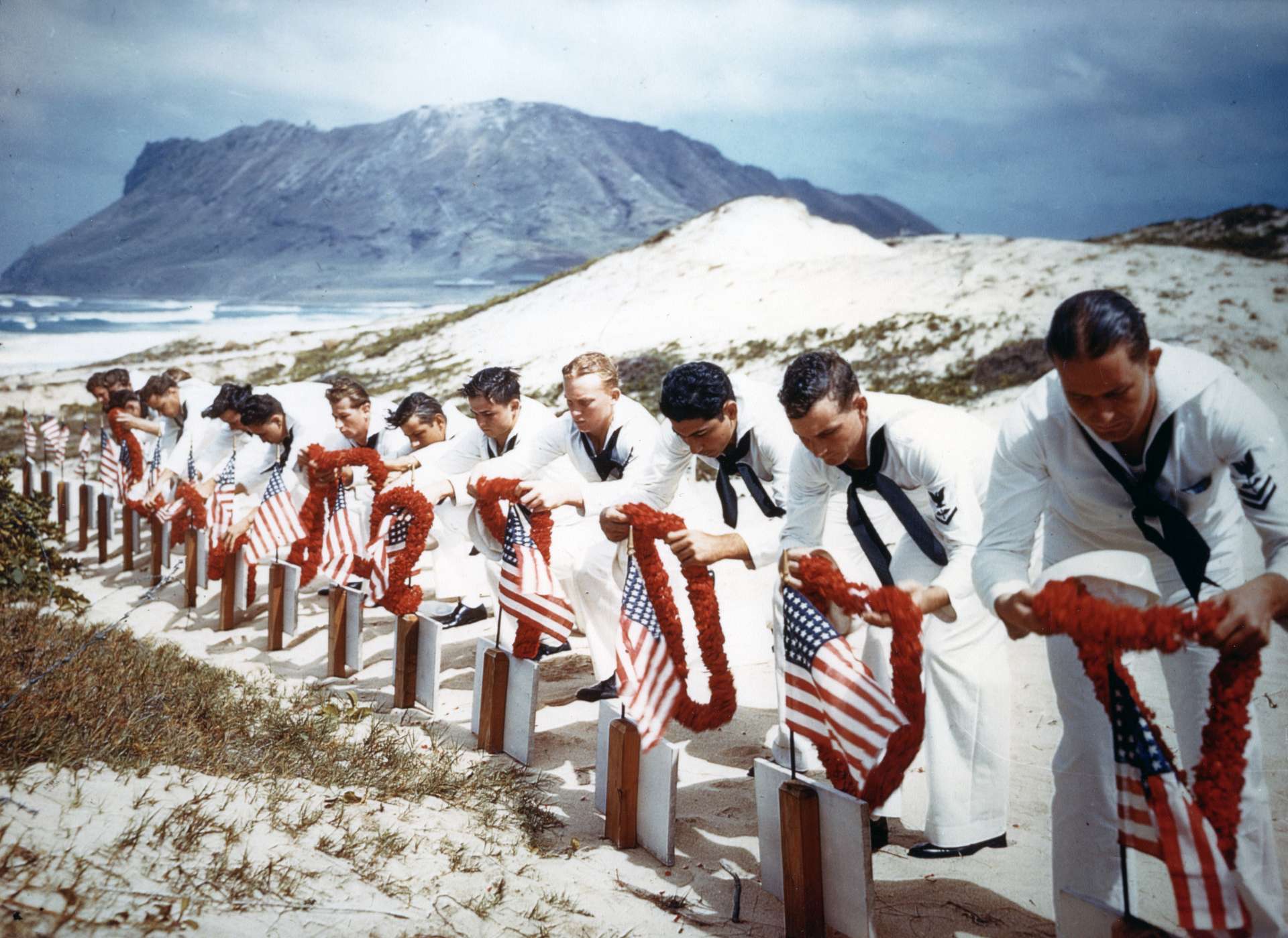 Lei-Laying at Sailors' Graves
