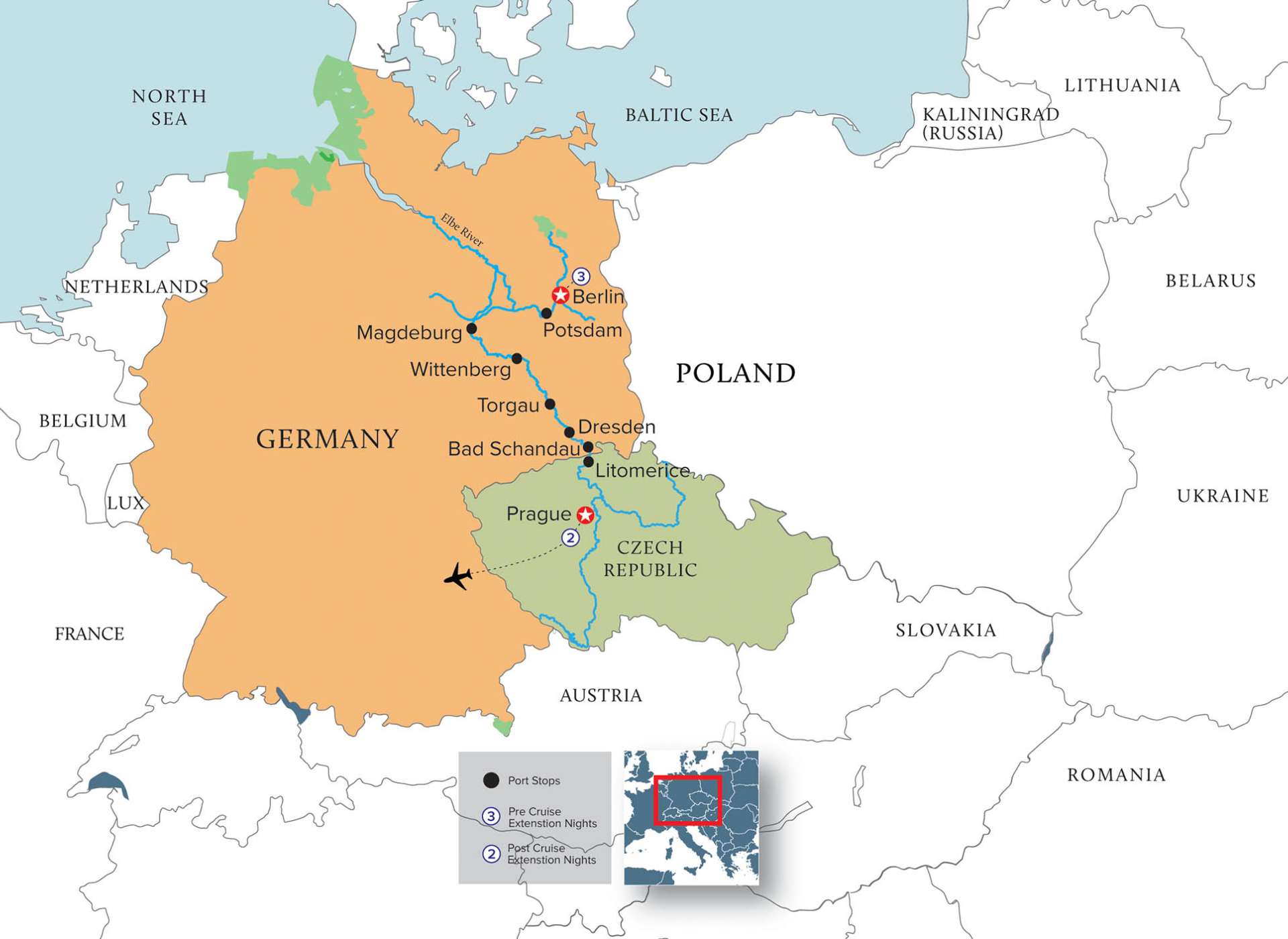 31 Elbe River On Map - Maps Database Source