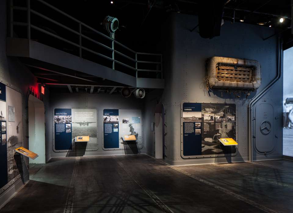 New Naval Warfare gallery, information panels, Road to Tokyo