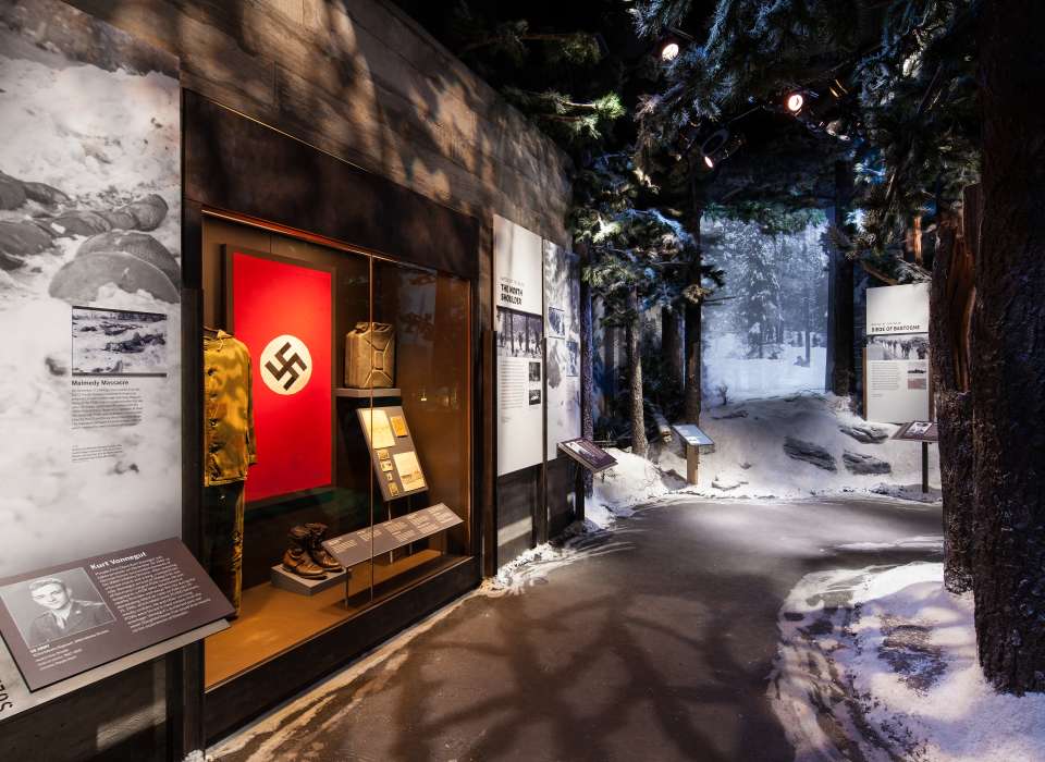 Battle of the Bulge Gallery, Nazi flag, Road to Berlin