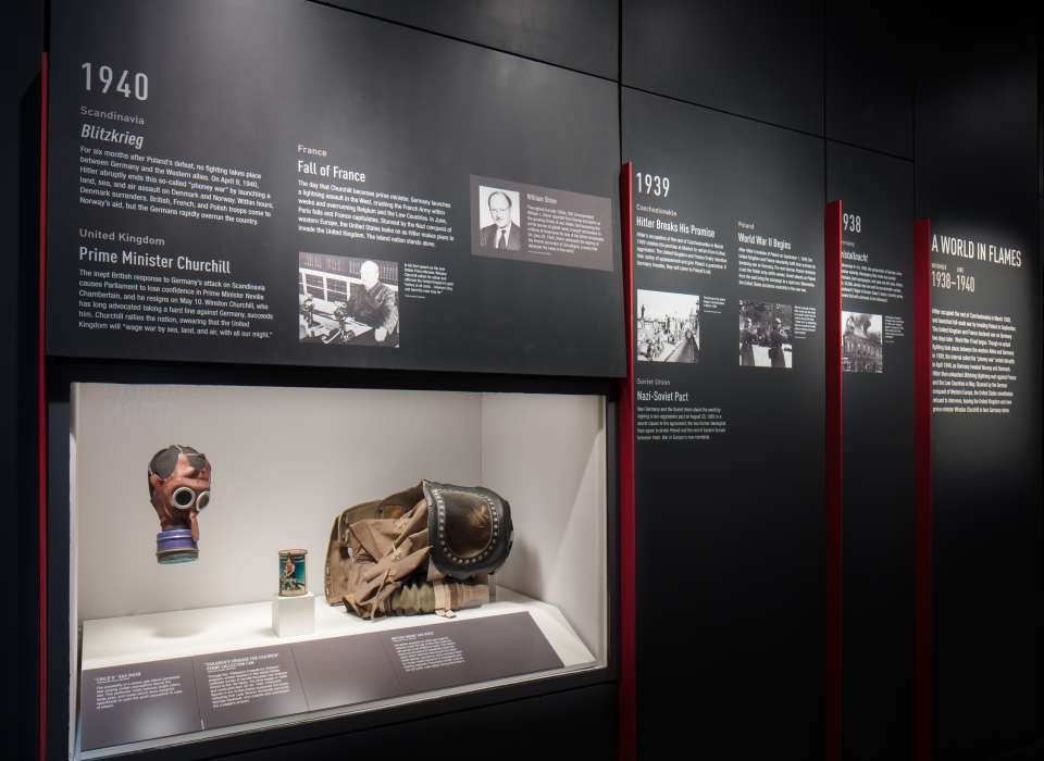 Gathering Storm gallery timeline and gasmask, Arsenal of Democracy