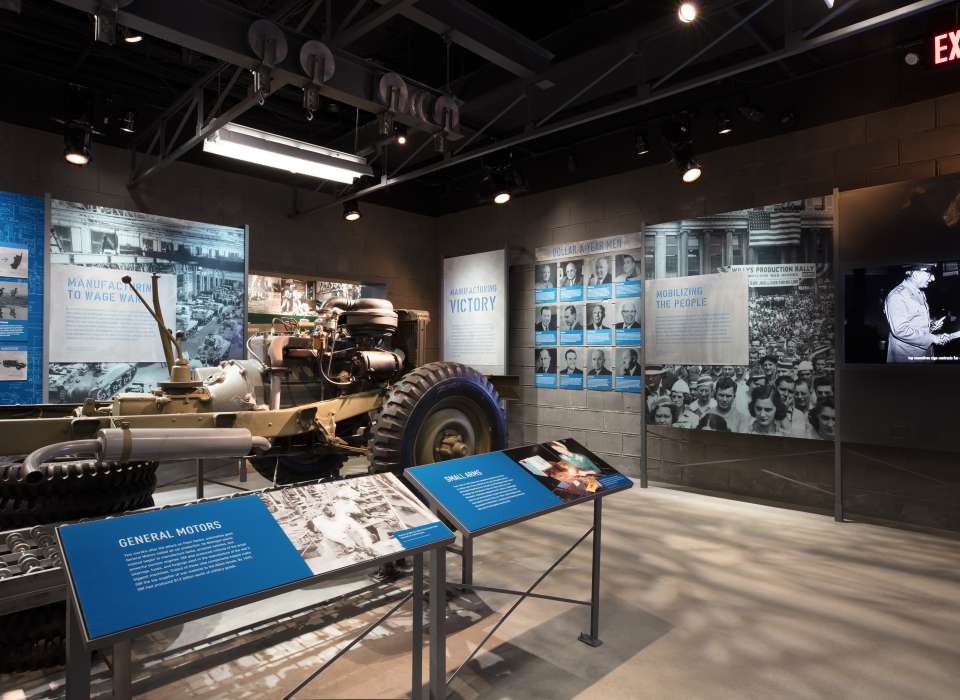 Manufacturing Victory gallery, General Motors display, Arsenal of Democracy