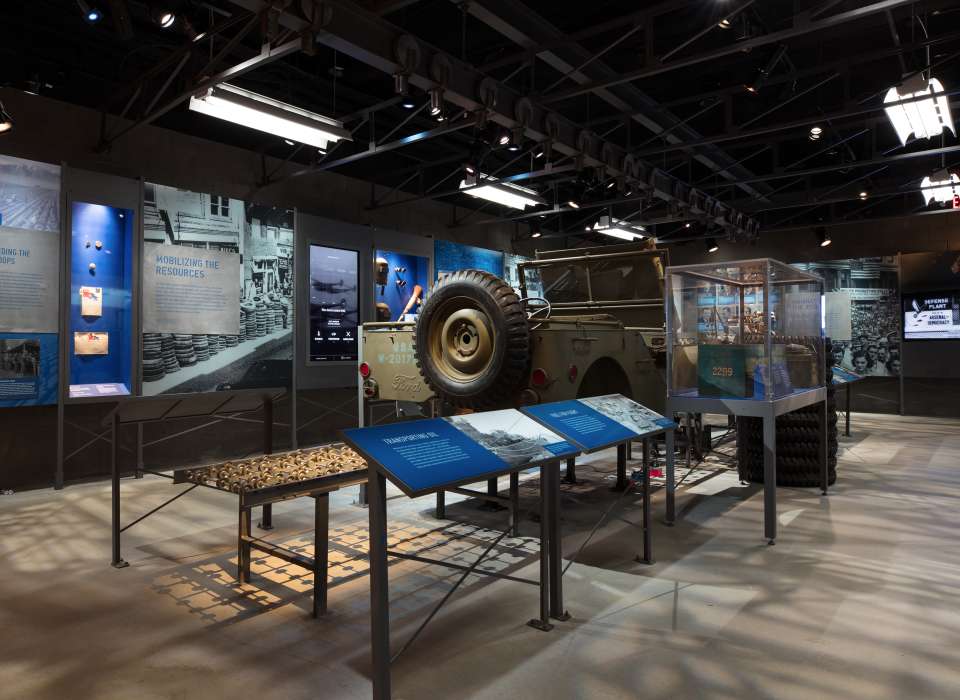 Manufacturing Victory gallery, Jeep on assembly line, Arsenal of Democracy