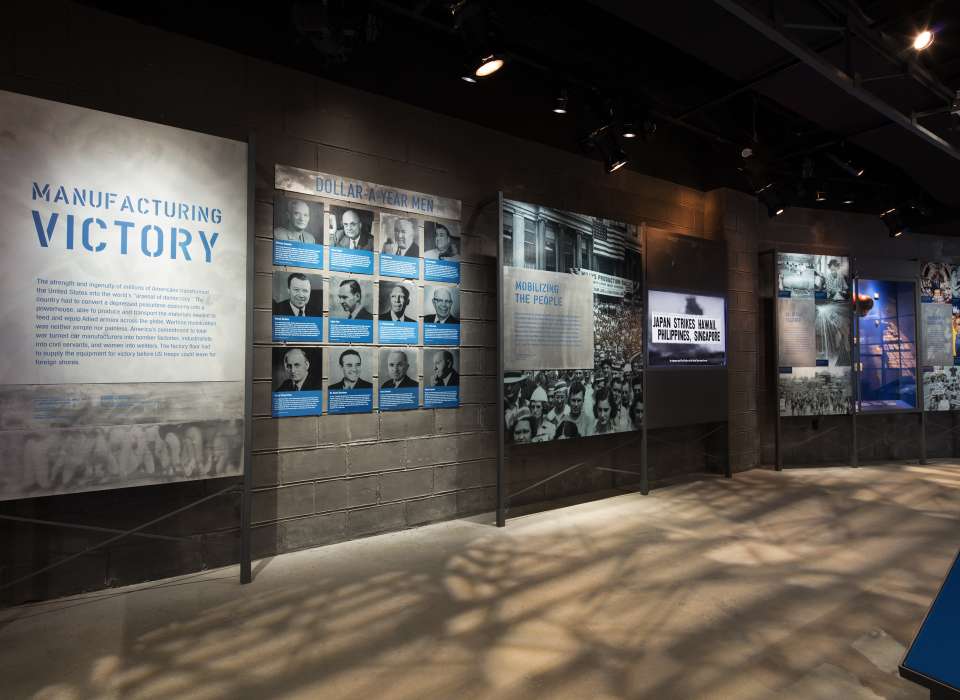 Manufacturing Victory gallery entrance, Arsenal of Democracy