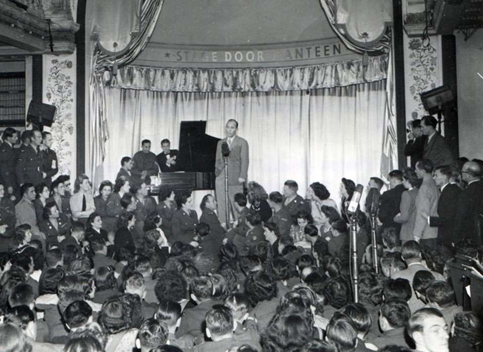 Bing Crosby at the Stage Door Canteen in NYC